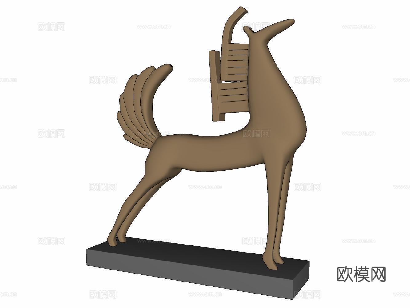 茶几沙发休闲椅摆件su模型