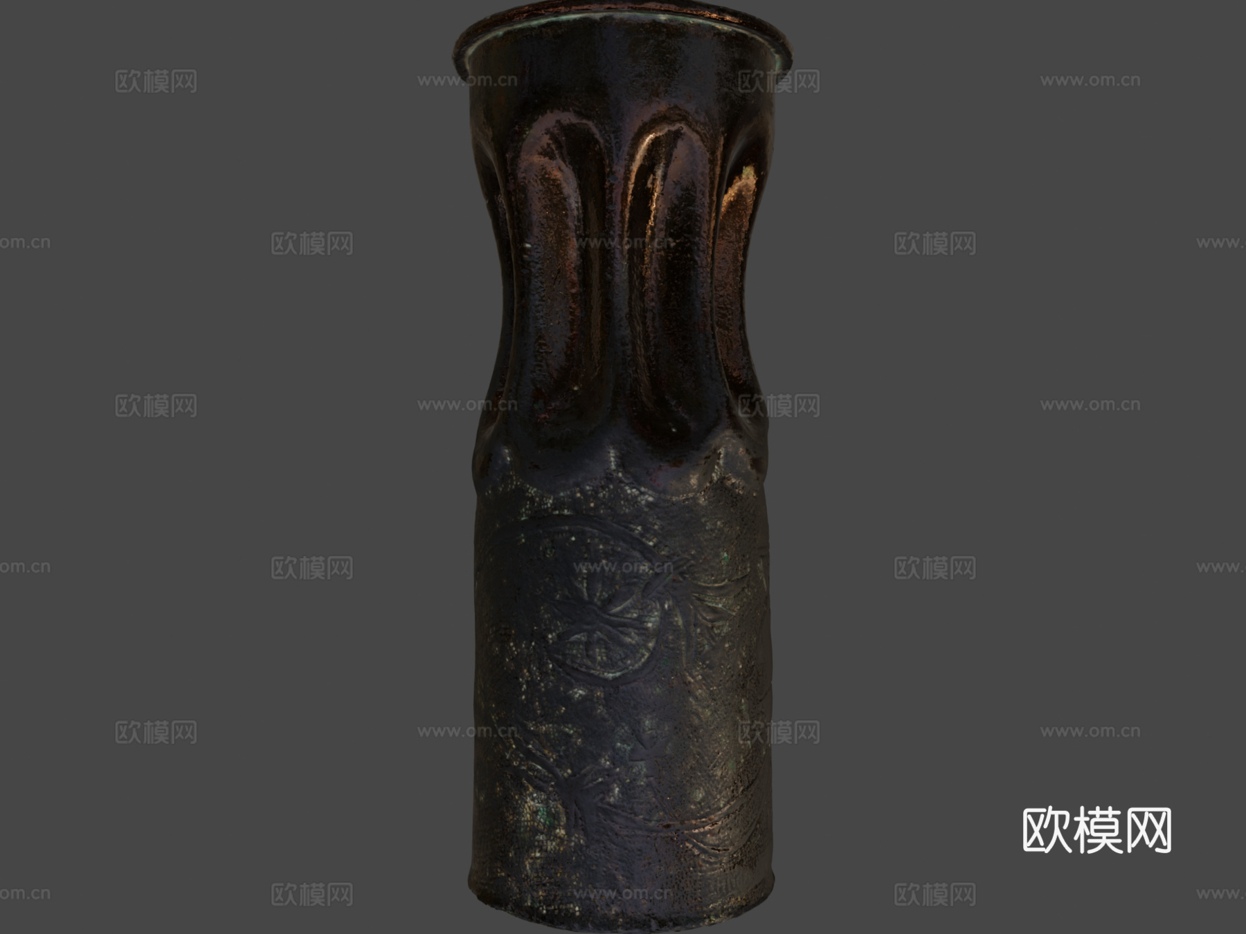 战壕艺术装饰炮弹1915年3d模型下载（渲染图8）