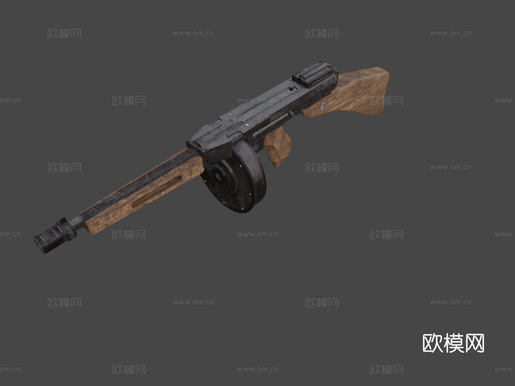 汤普森M1A13d模型下载（渲染图6）