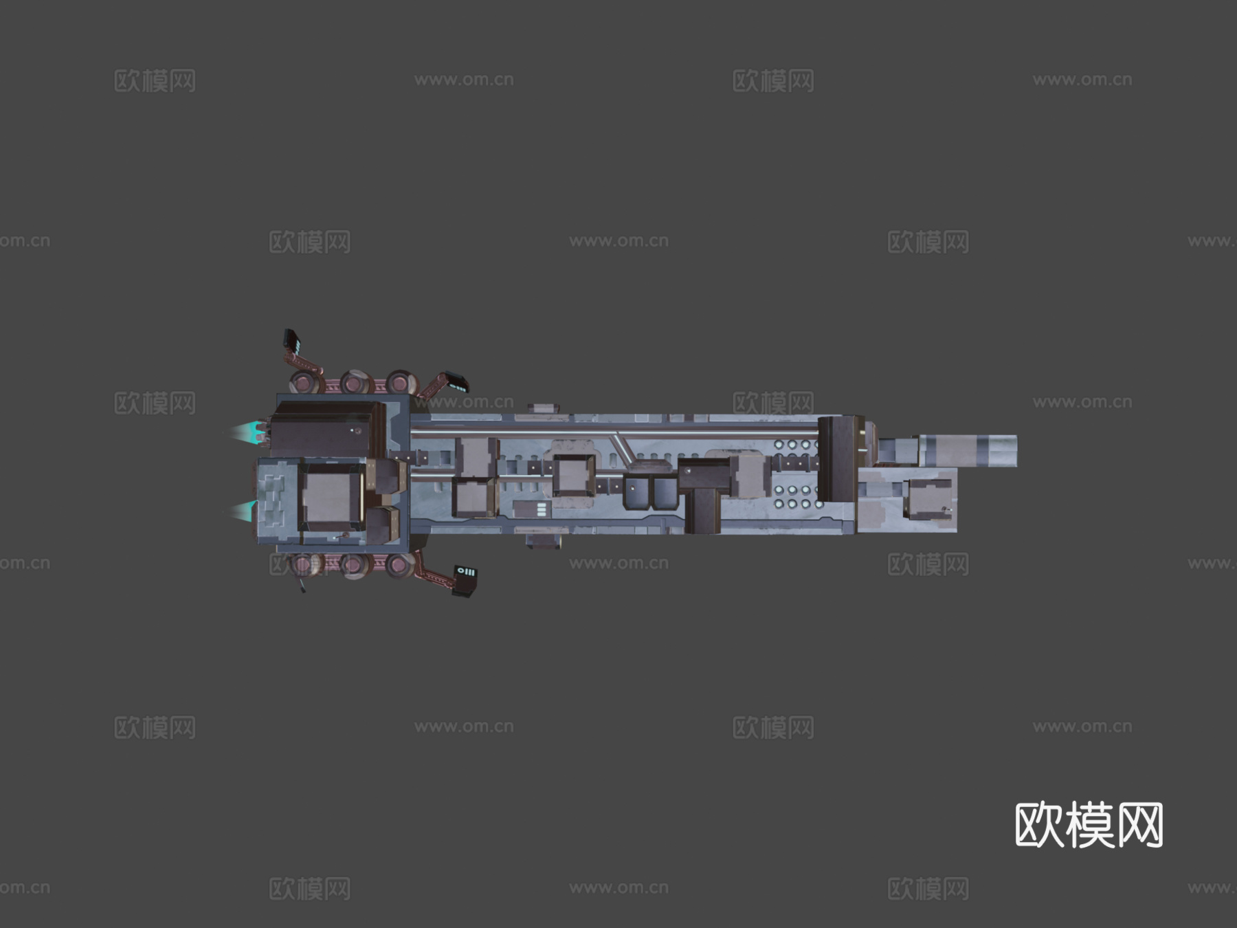 银河飞船3d模型下载（渲染图7）