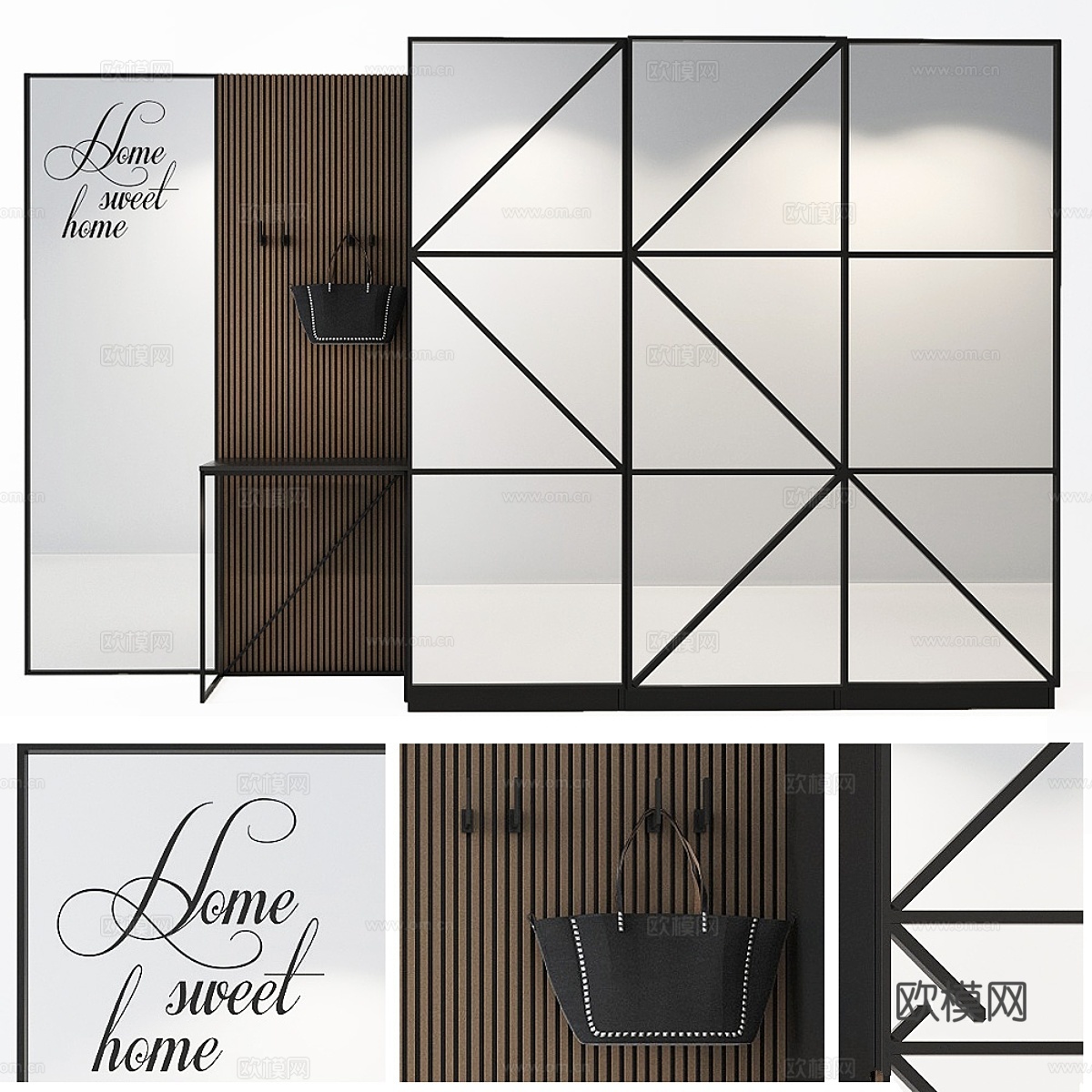 玄关构图_593d模型下载