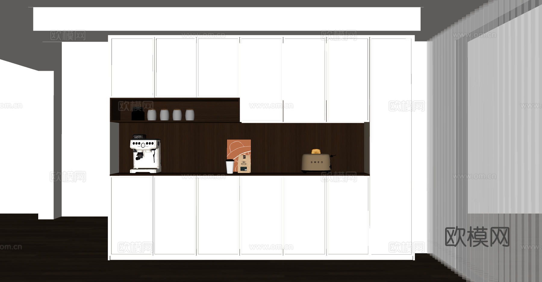 宋式酒柜 通高酒柜 餐边柜酒柜 玻璃酒柜su模型