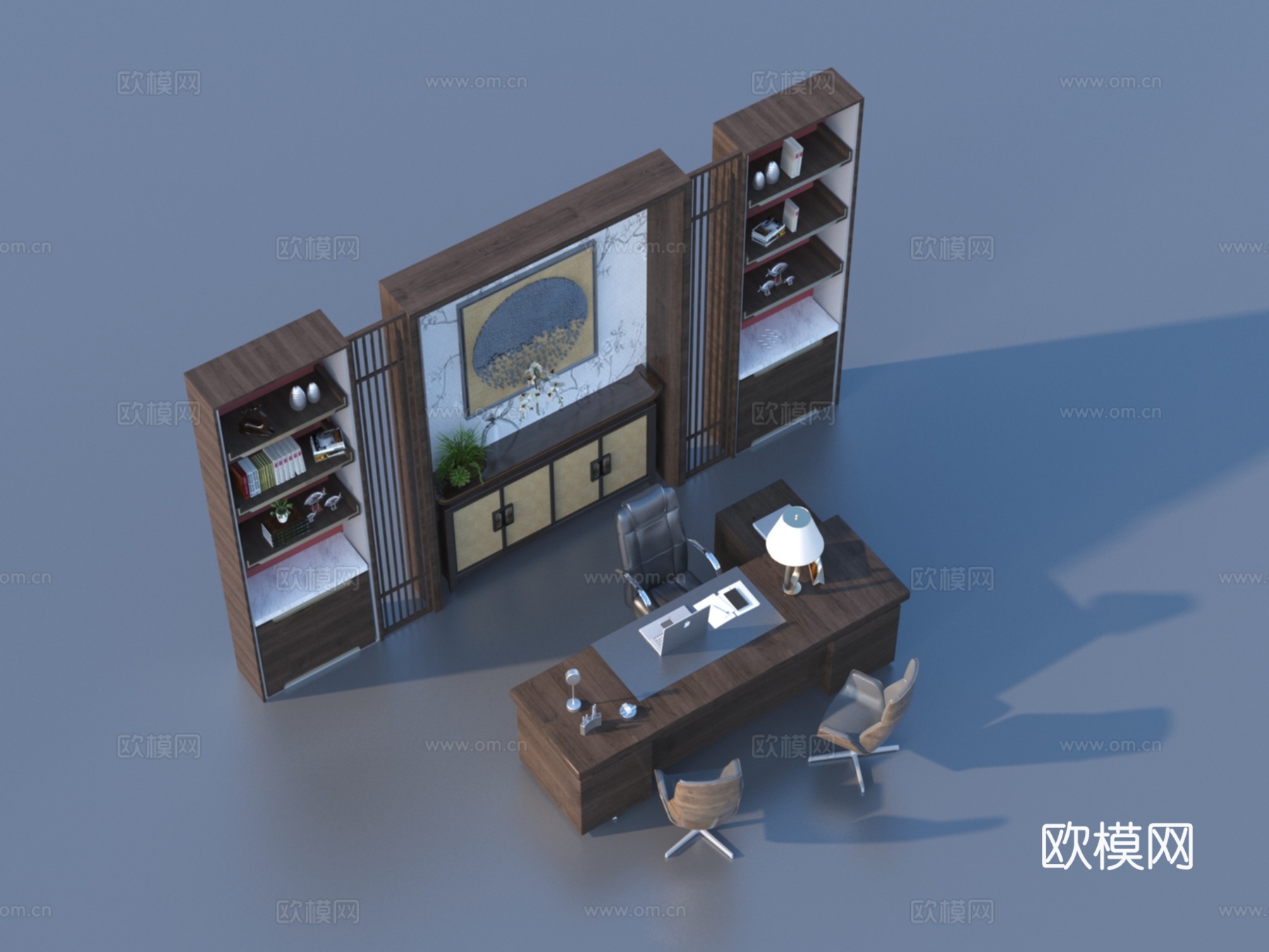 茶桌椅 办公桌椅 办公桌3d模型下载