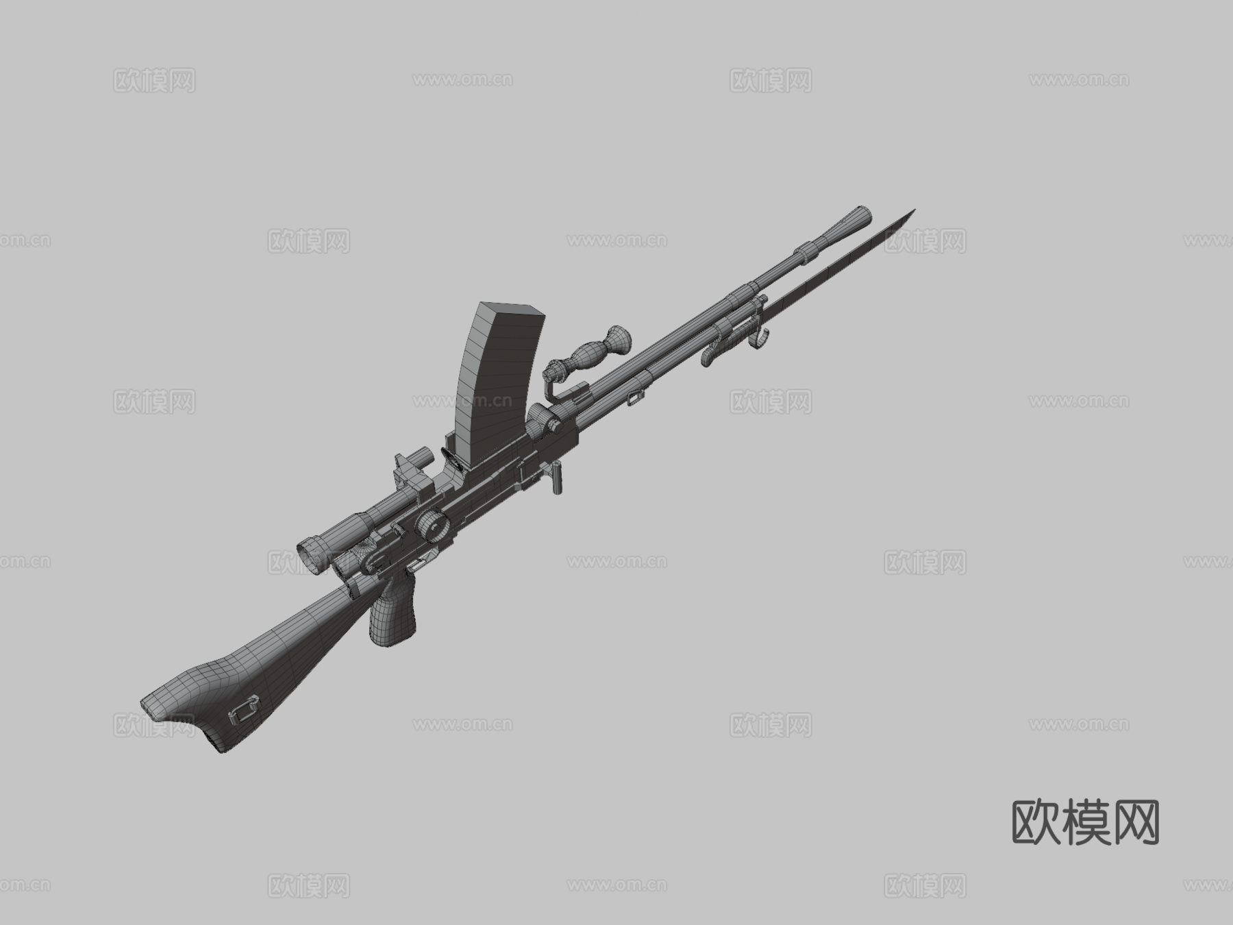 九九式3d模型下载（渲染图3）