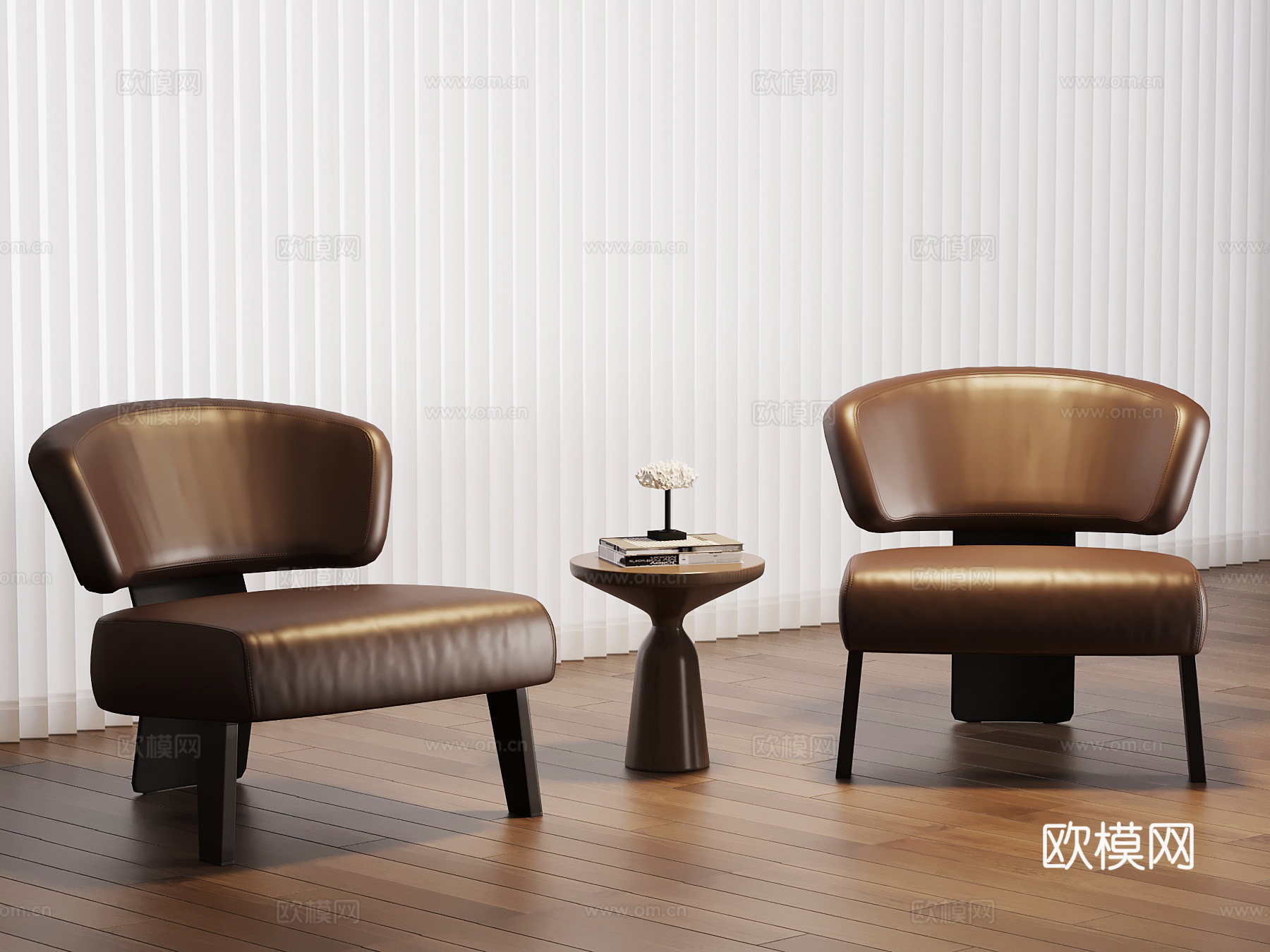 现代意式休闲椅su模型