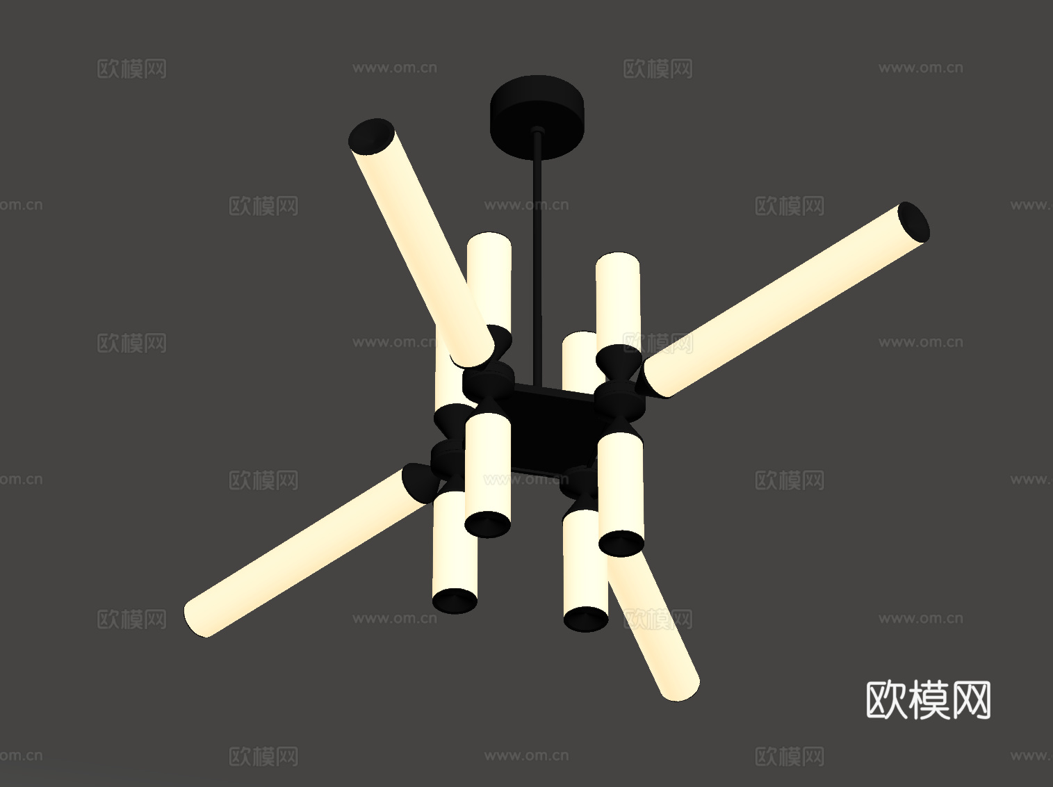 现代意式吊灯su模型