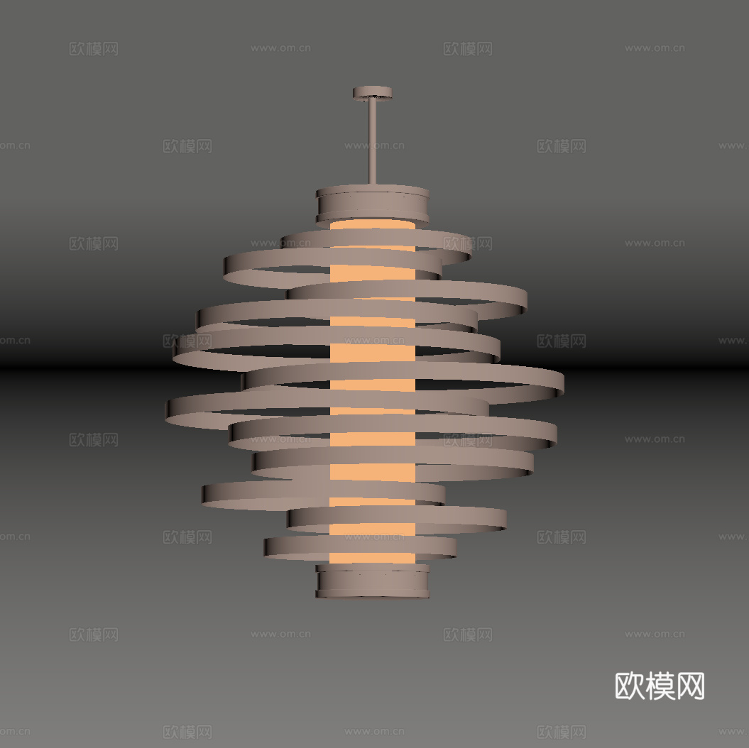 现代意式吊灯su模型