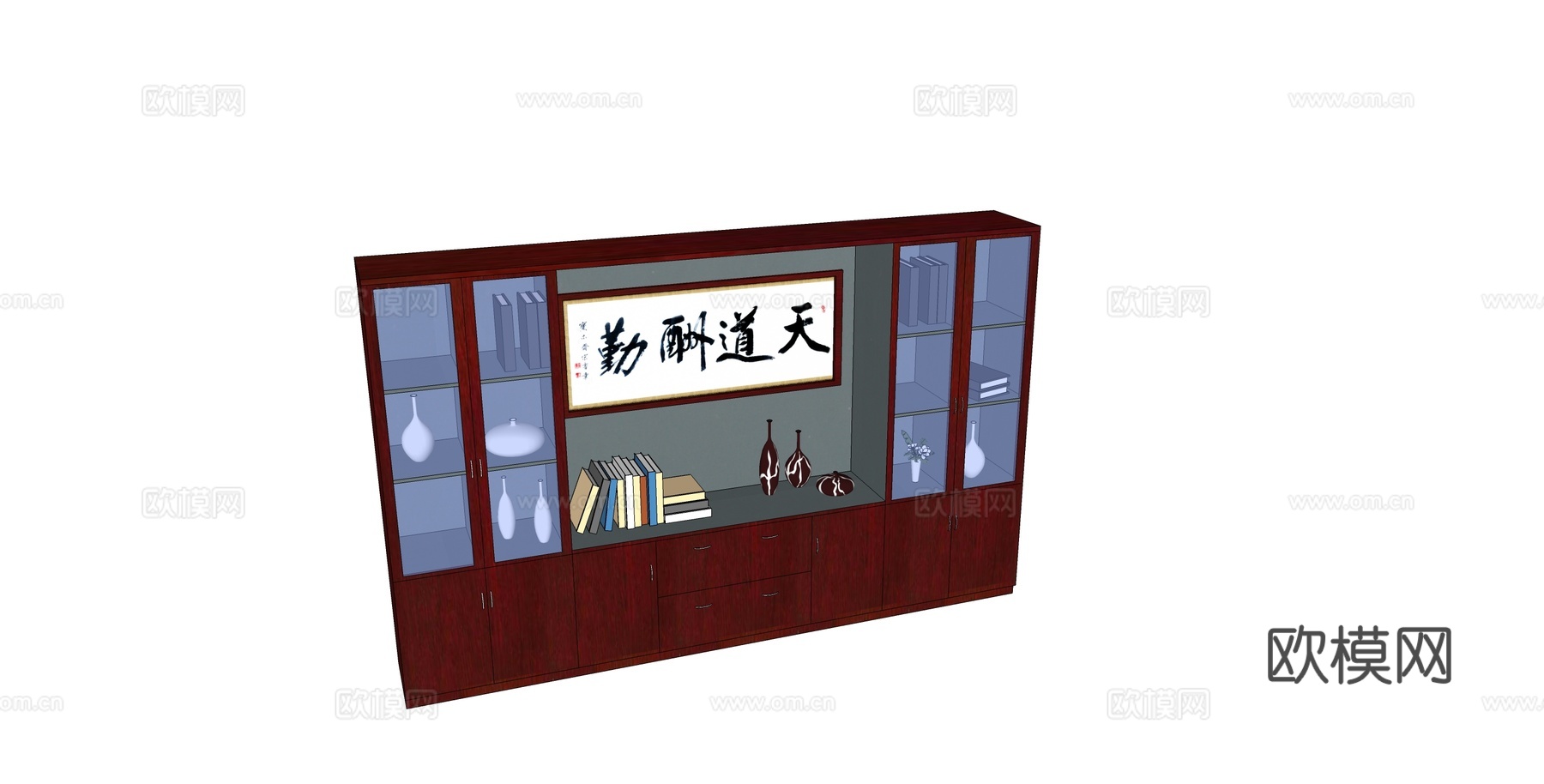 文件柜 办公家具su模型下载