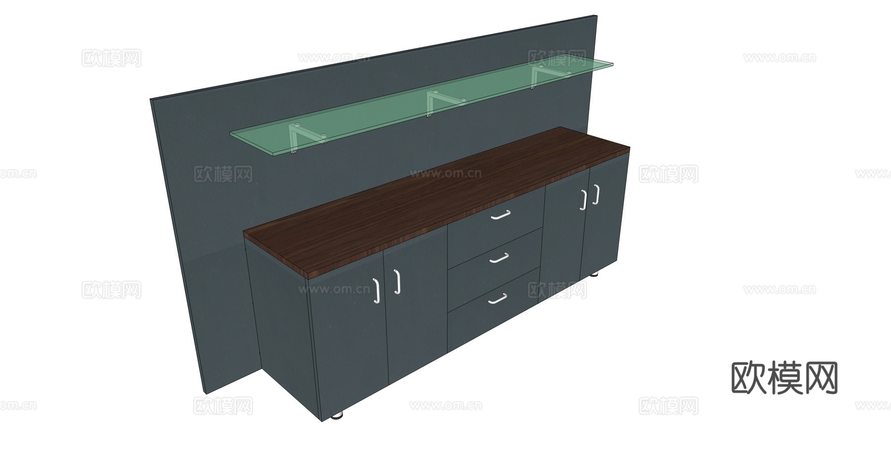 文件柜 办公家具su模型