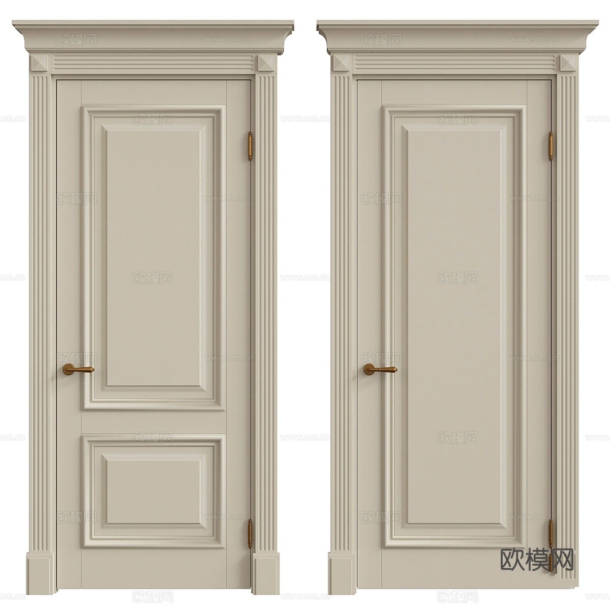 室内经典门3d模型下载