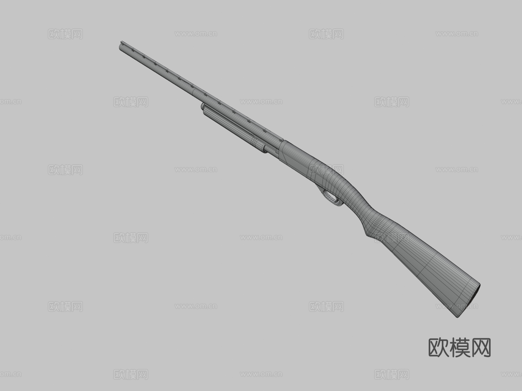 FPS霰弹枪3d模型下载（渲染图3）