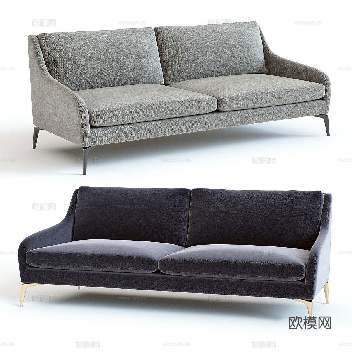 West Elm Alto沙发3d模型下载