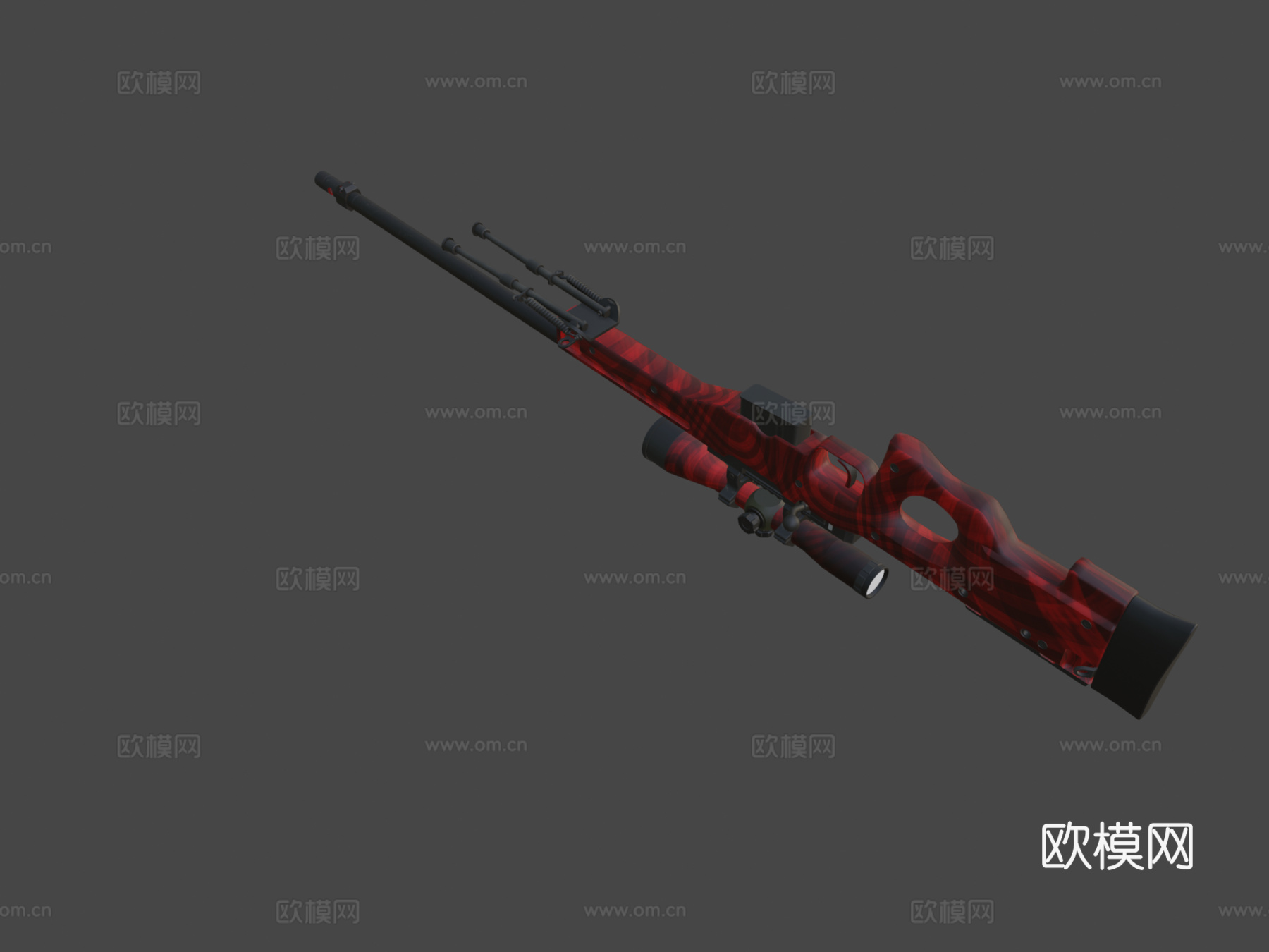 AWP血猎犬3d模型下载（渲染图6）