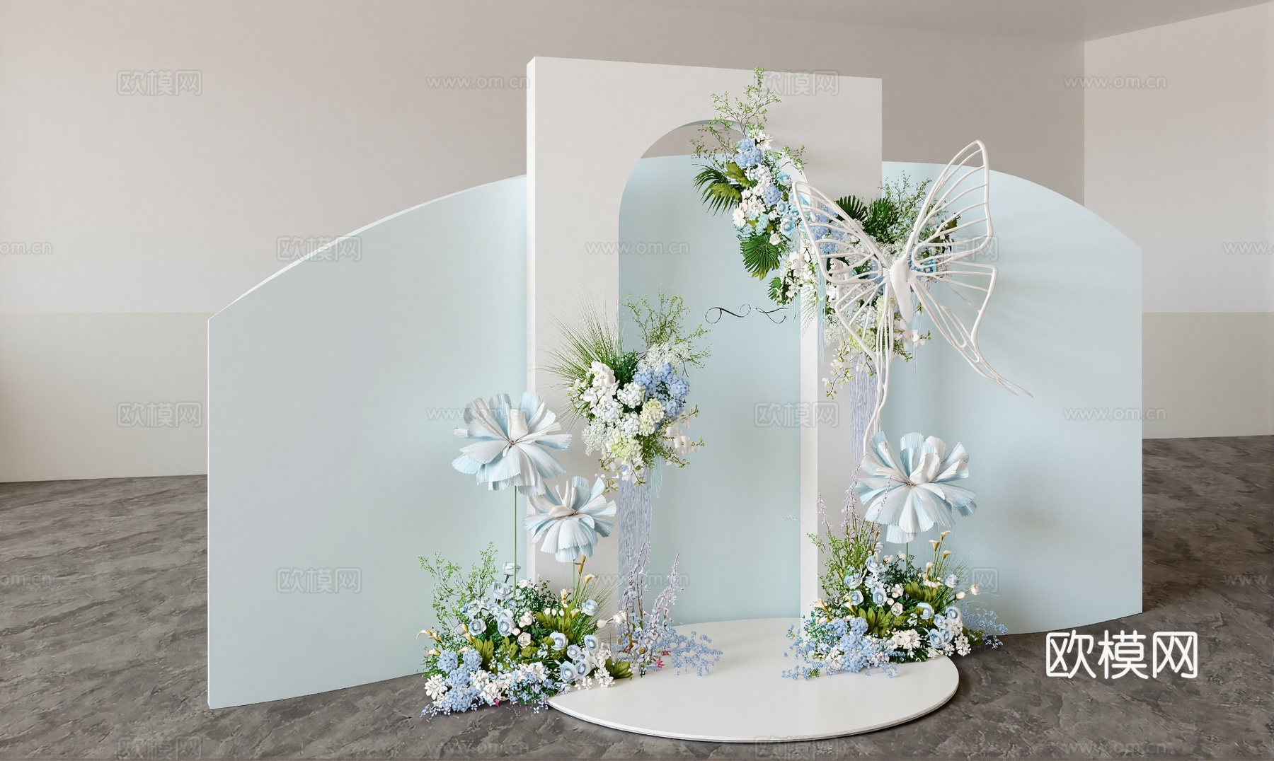 现代活动美陈摆件su模型