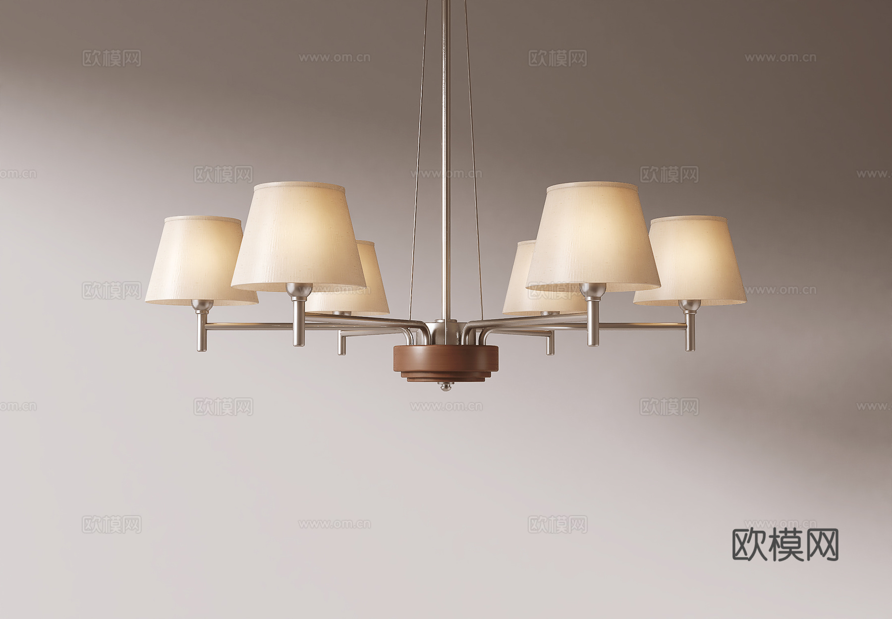 法式吊灯3d模型下载