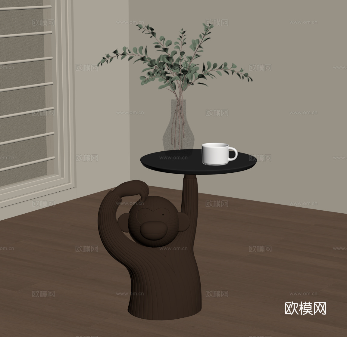 现代边几 异形边几su模型