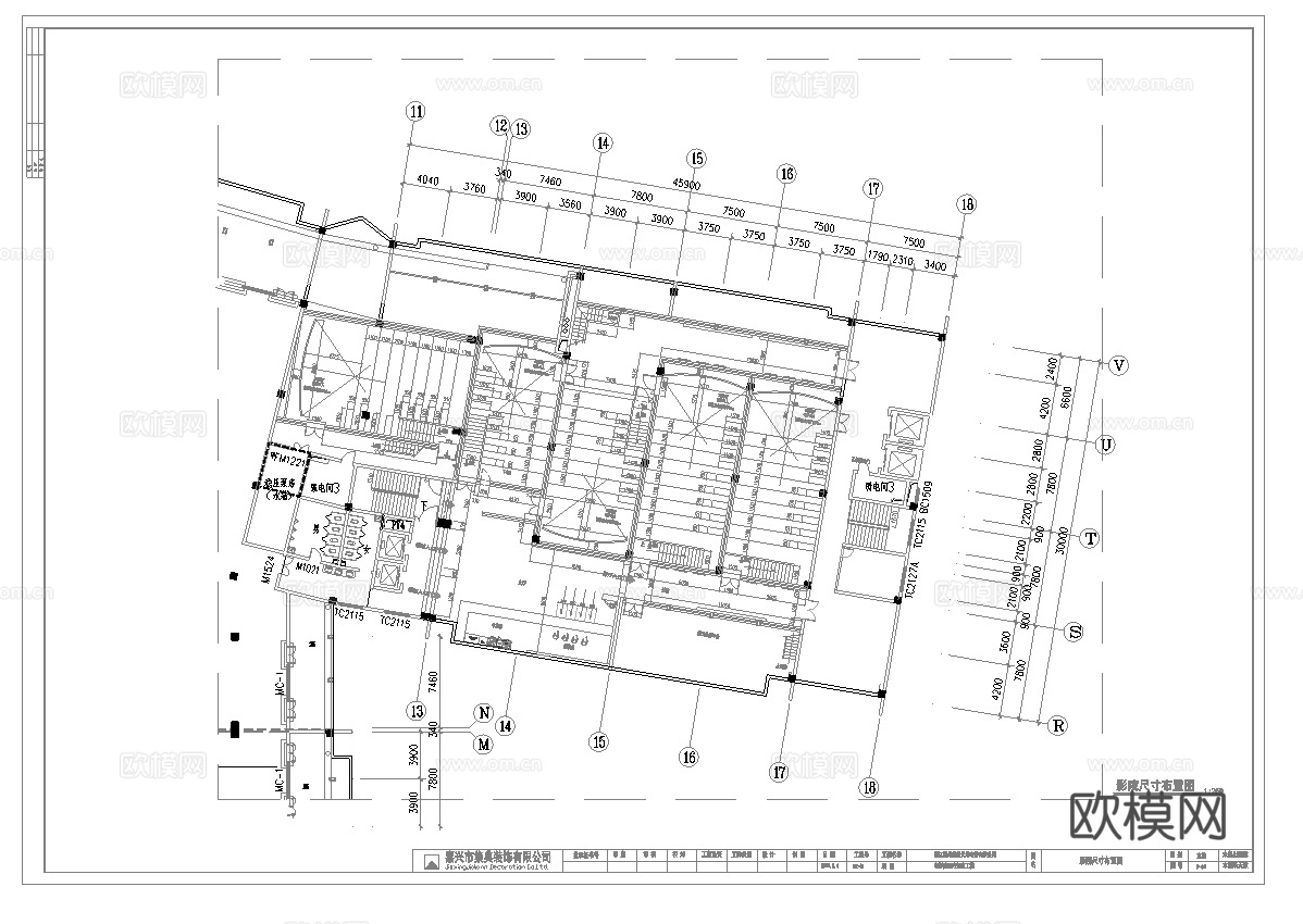 电影院 最新全套施工图 合集cad施工图