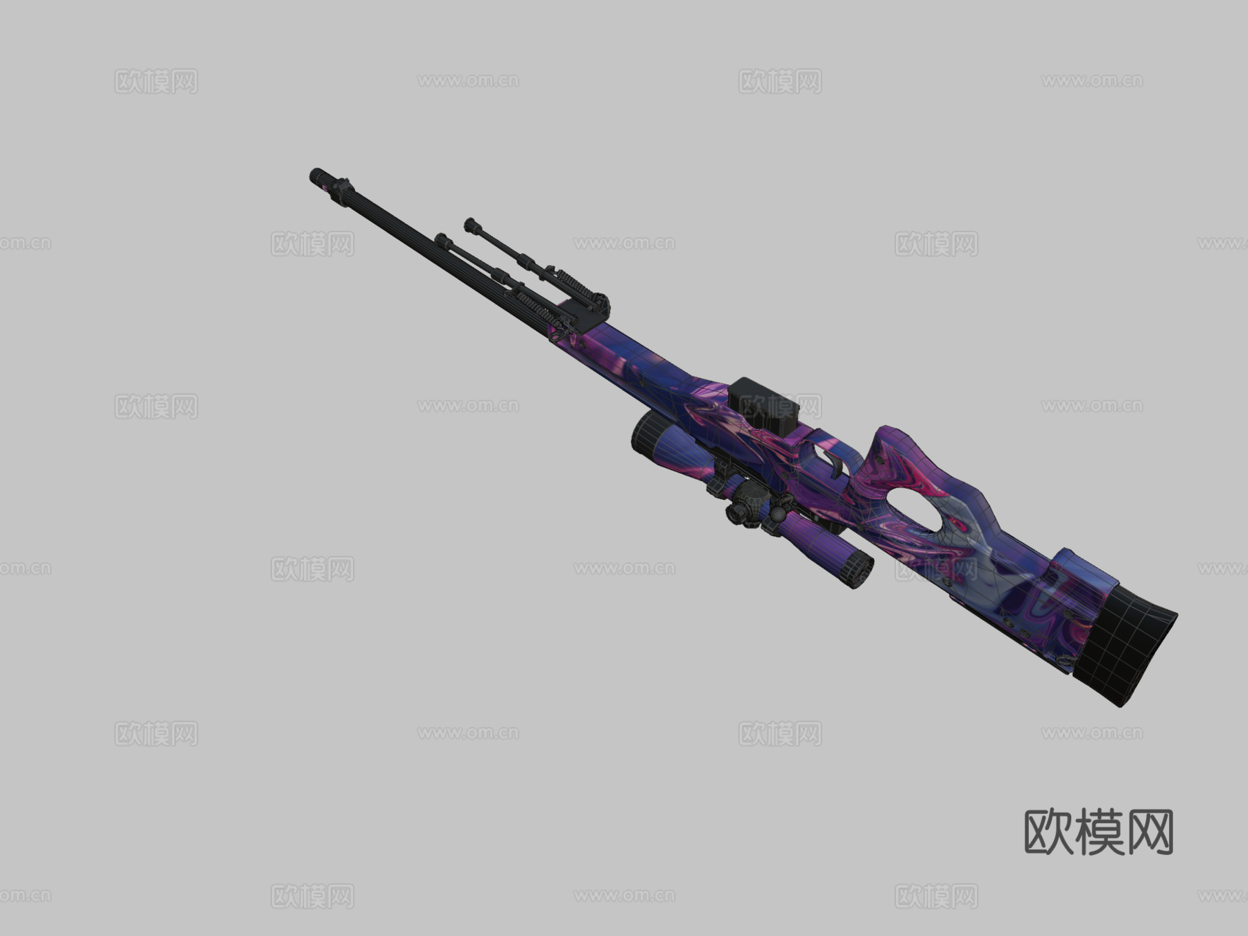AWP导火索3d模型下载（渲染图2）