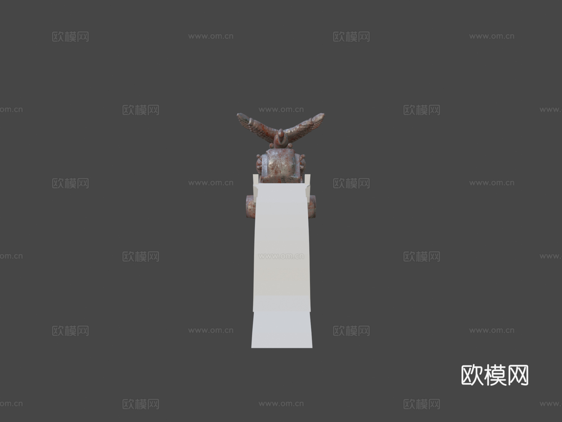 蒸汽朋克枪3d模型下载（渲染图5）