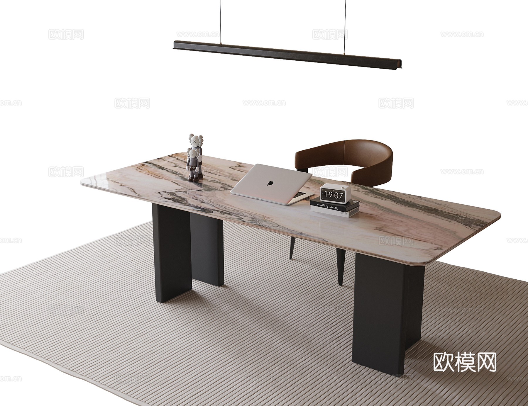 现代书桌椅 书桌su模型