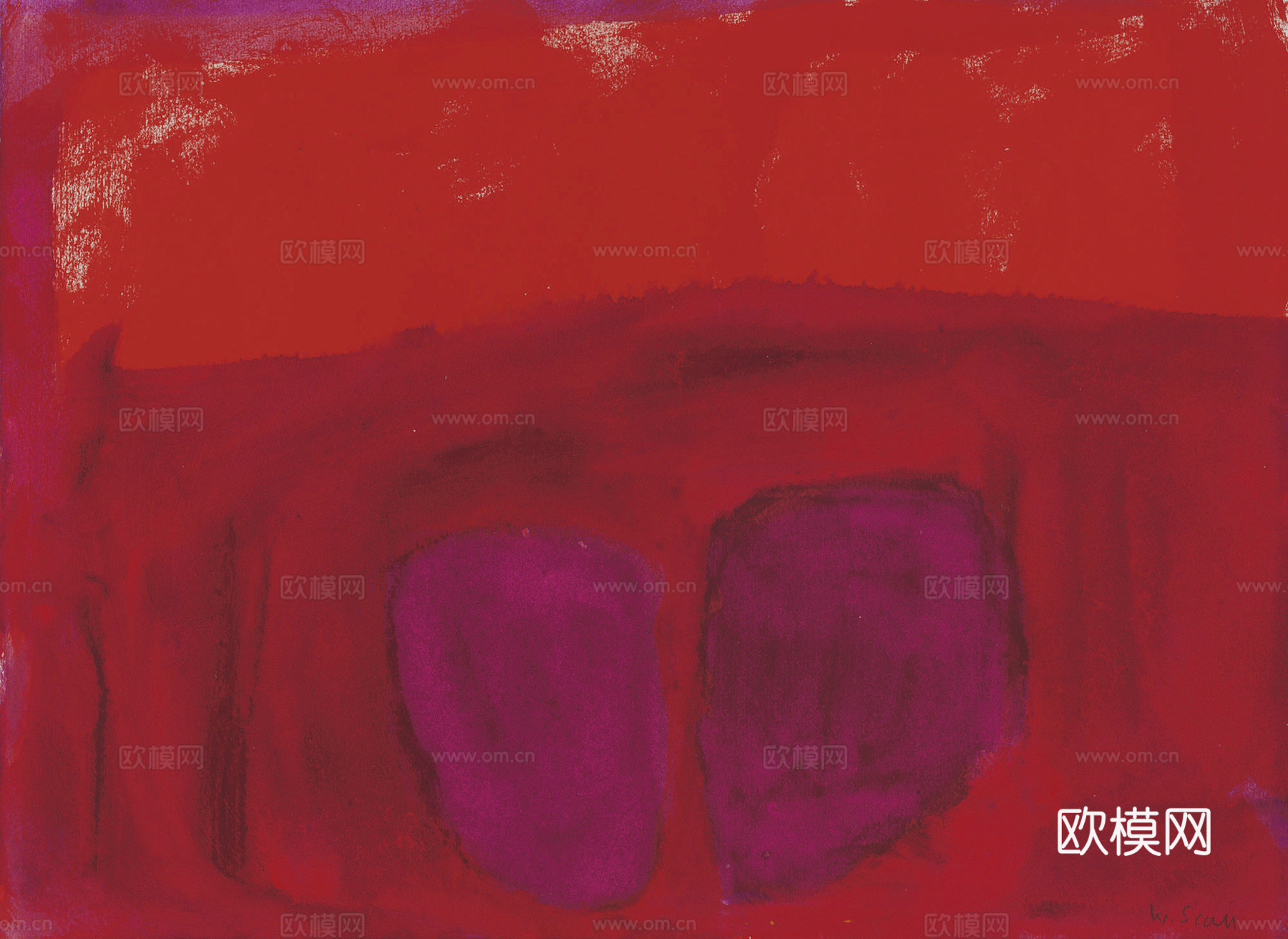 威廉斯科特抽象油画，现代抽象画，装饰画，艺术画