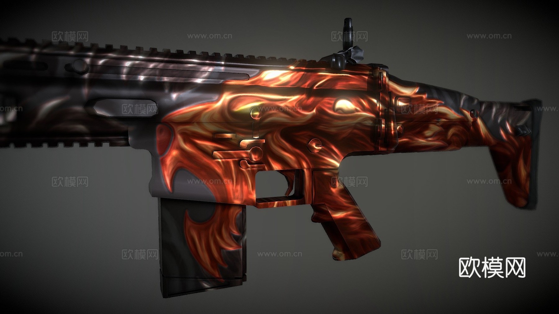 SCAR释放的野兽3d模型下载（渲染图1）