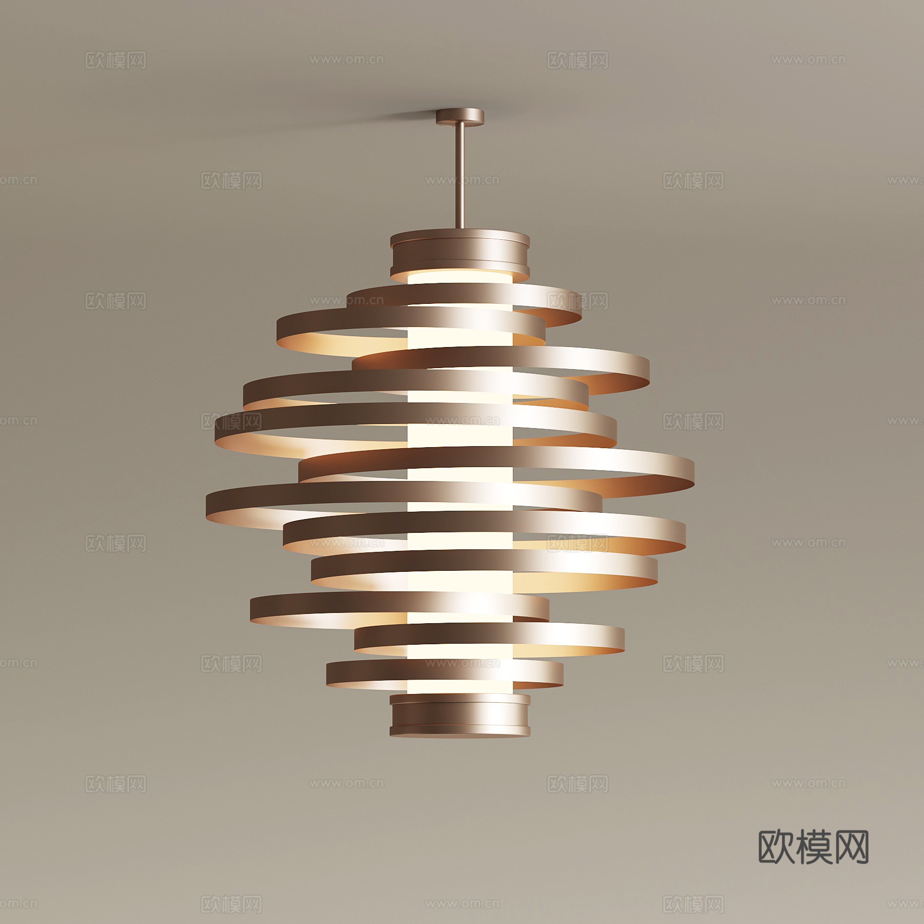 现代意式吊灯su模型