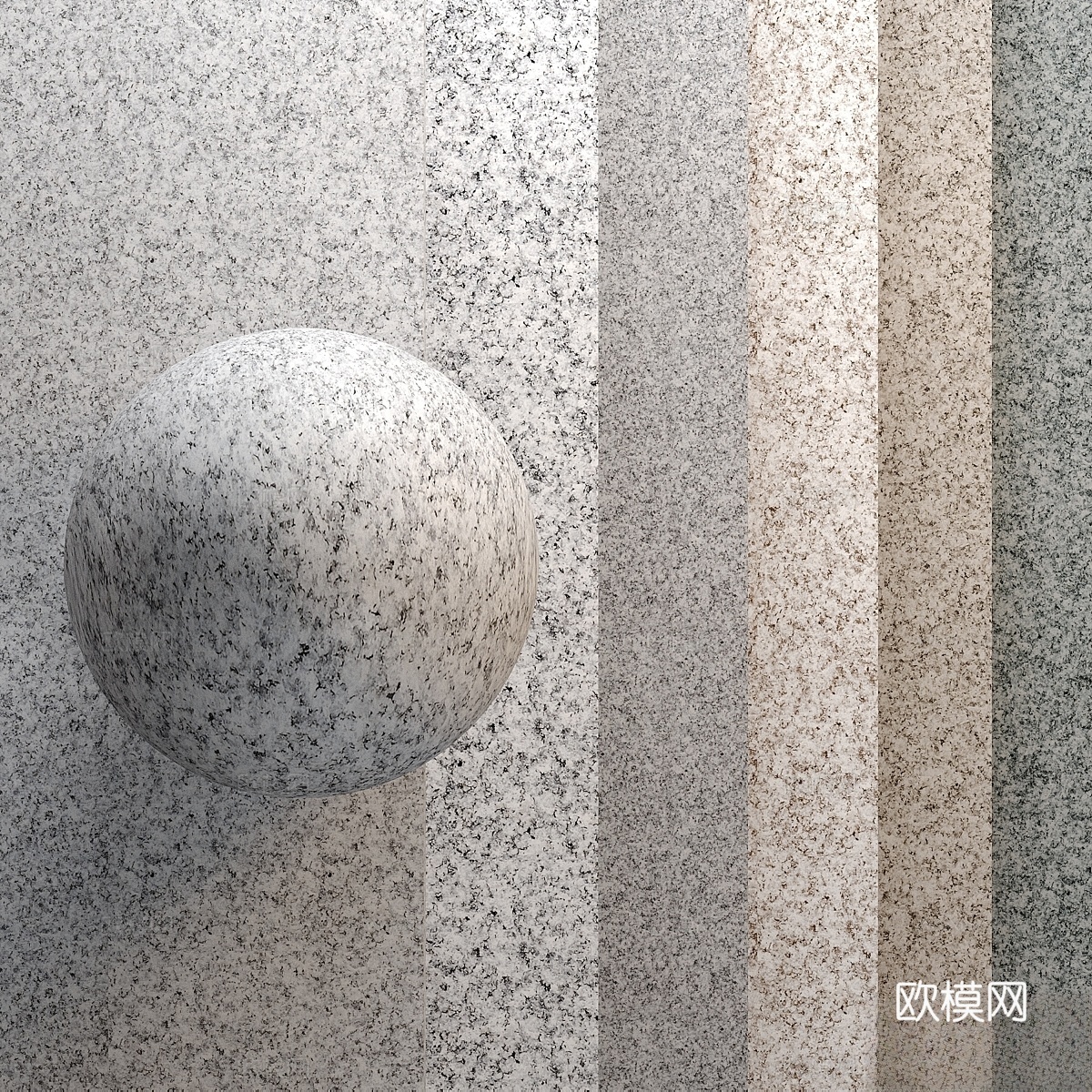 Kambulatovsky 花岗岩 6 种材质3d模型下载