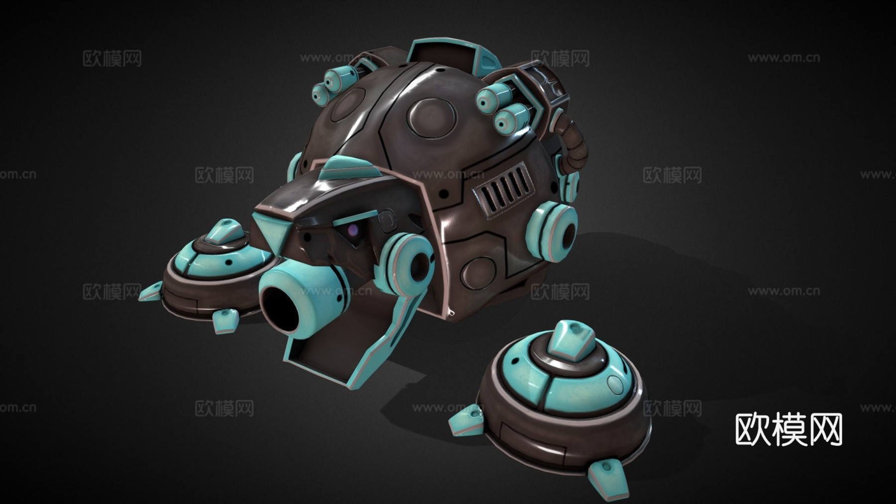 雕齿兽3d模型下载（渲染图1）