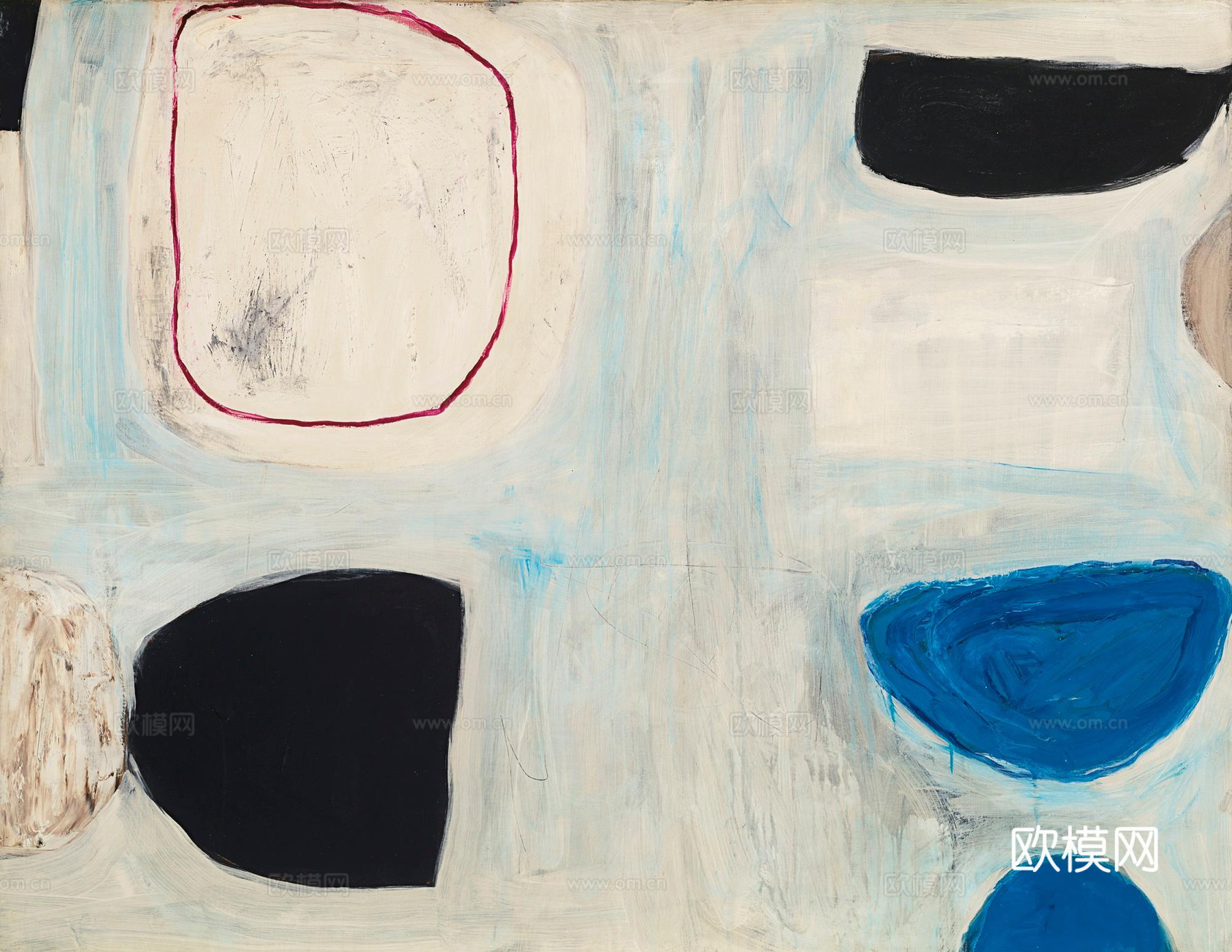 威廉斯科特抽象油画，现代抽象画，装饰画，艺术画