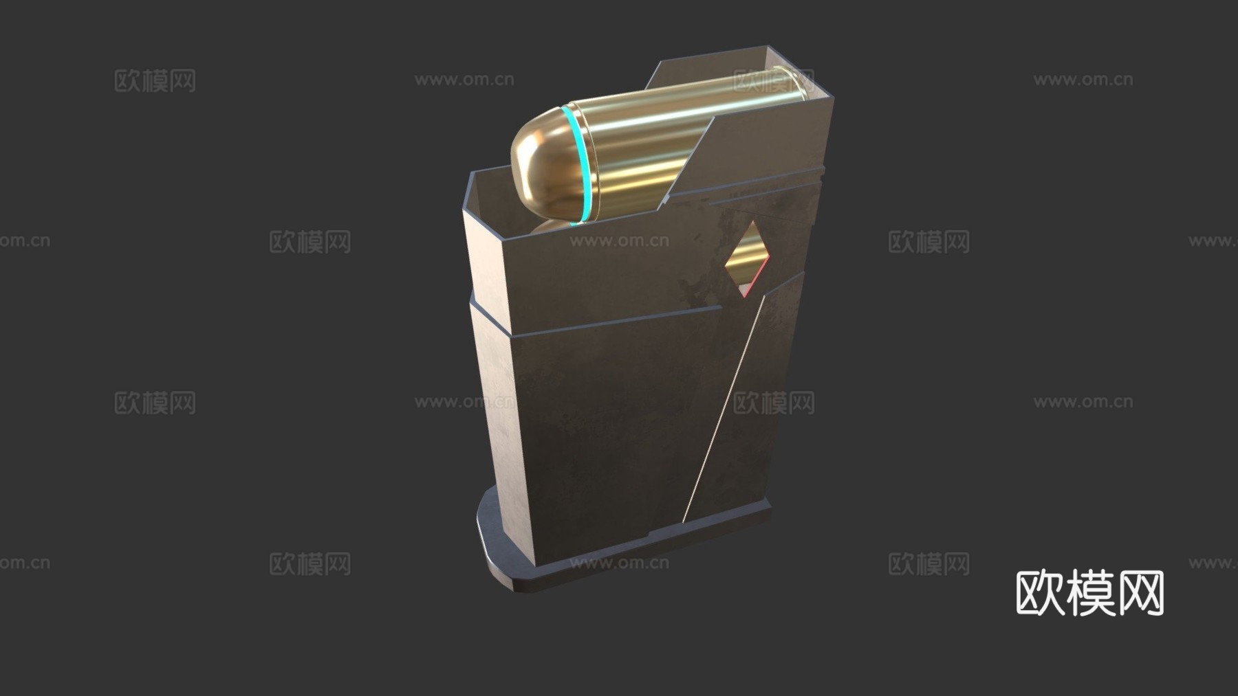 未来弹匣3d模型下载（渲染图1）