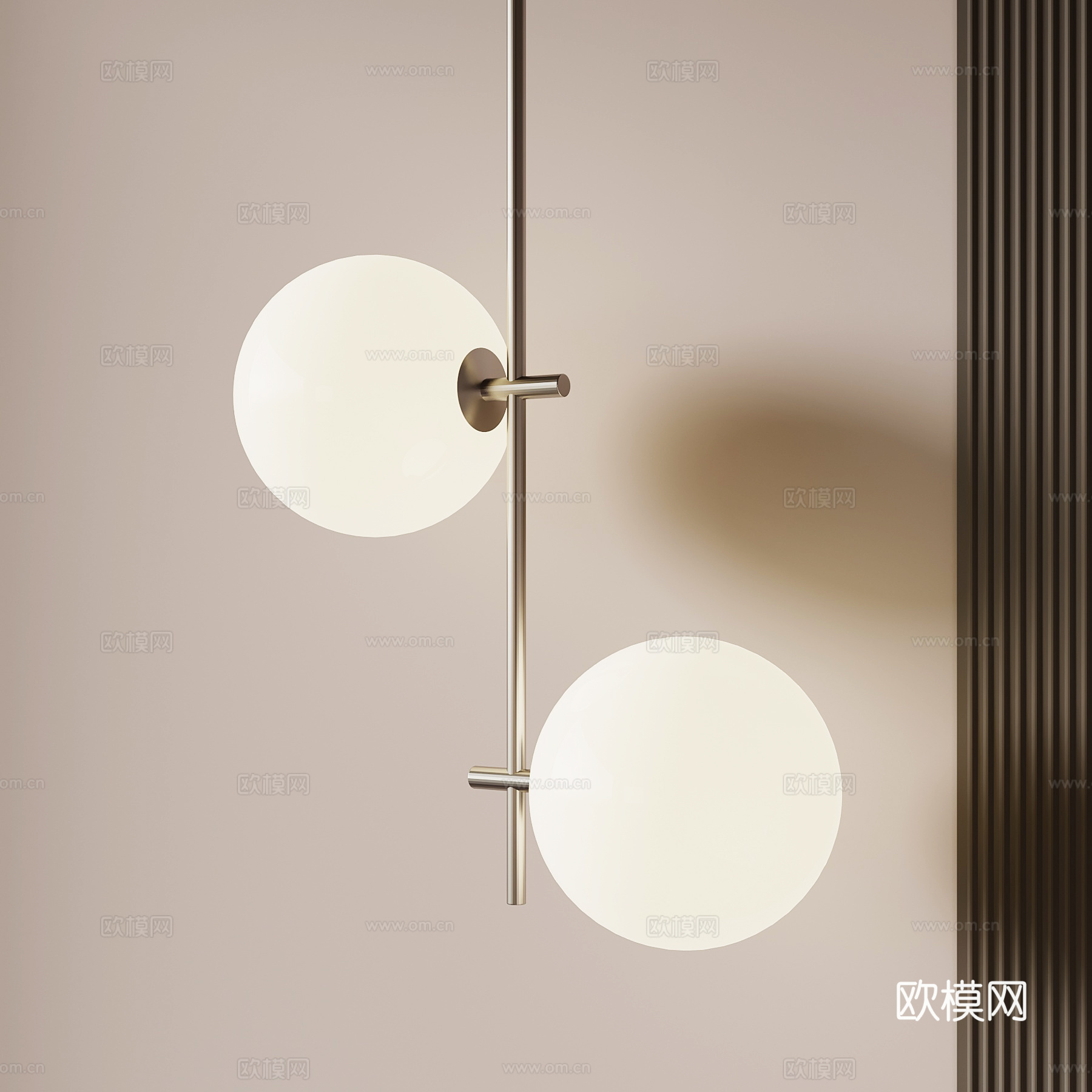 现代吊灯 球形吊灯su模型