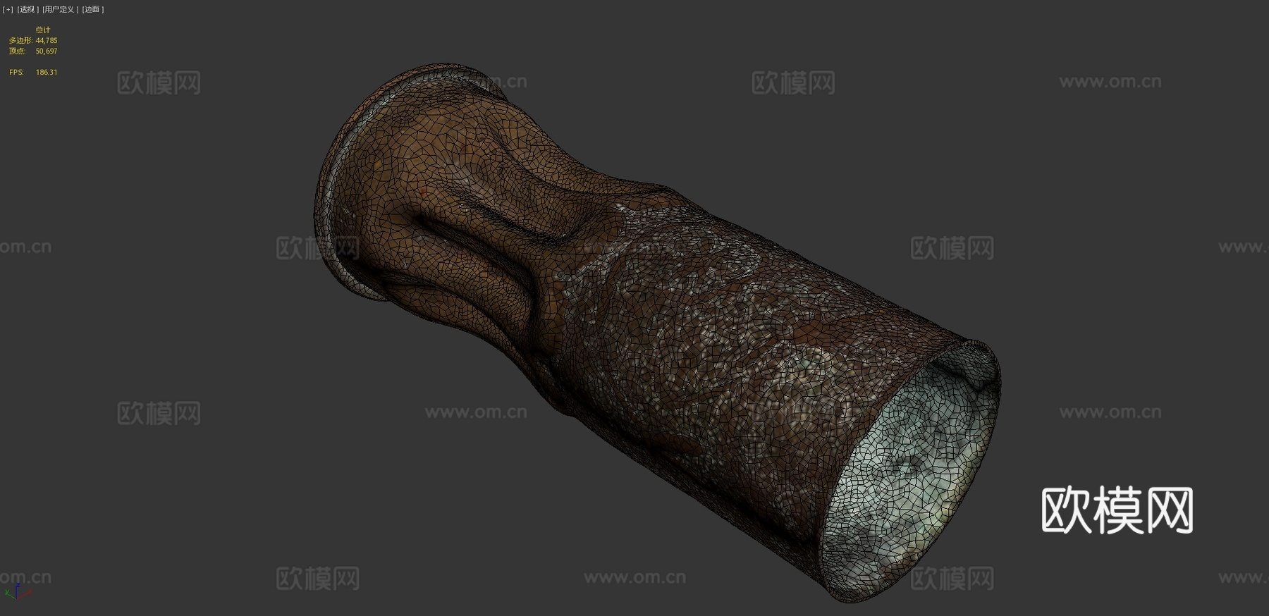 战壕艺术装饰炮弹1915年3d模型下载（渲染图4）