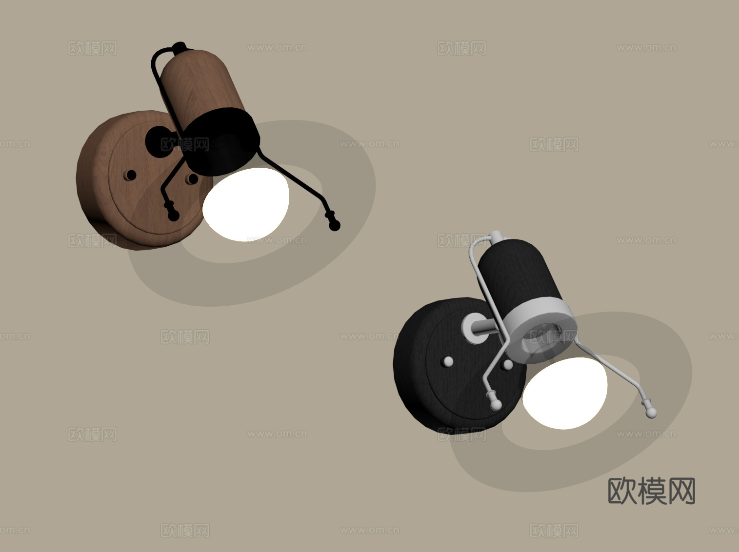 法式中古壁灯 复古壁灯 床头灯su模型