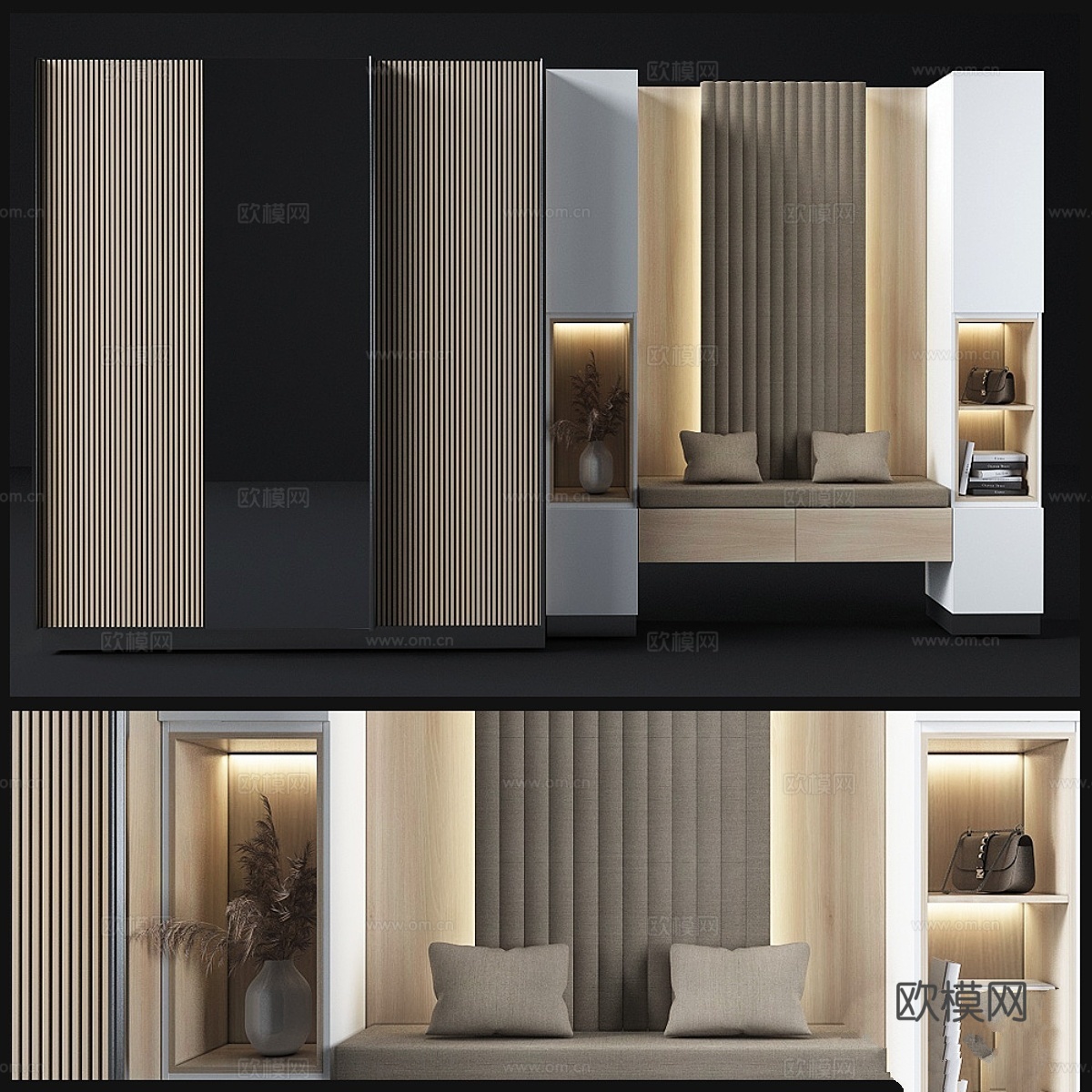 玄关构图_663d模型下载