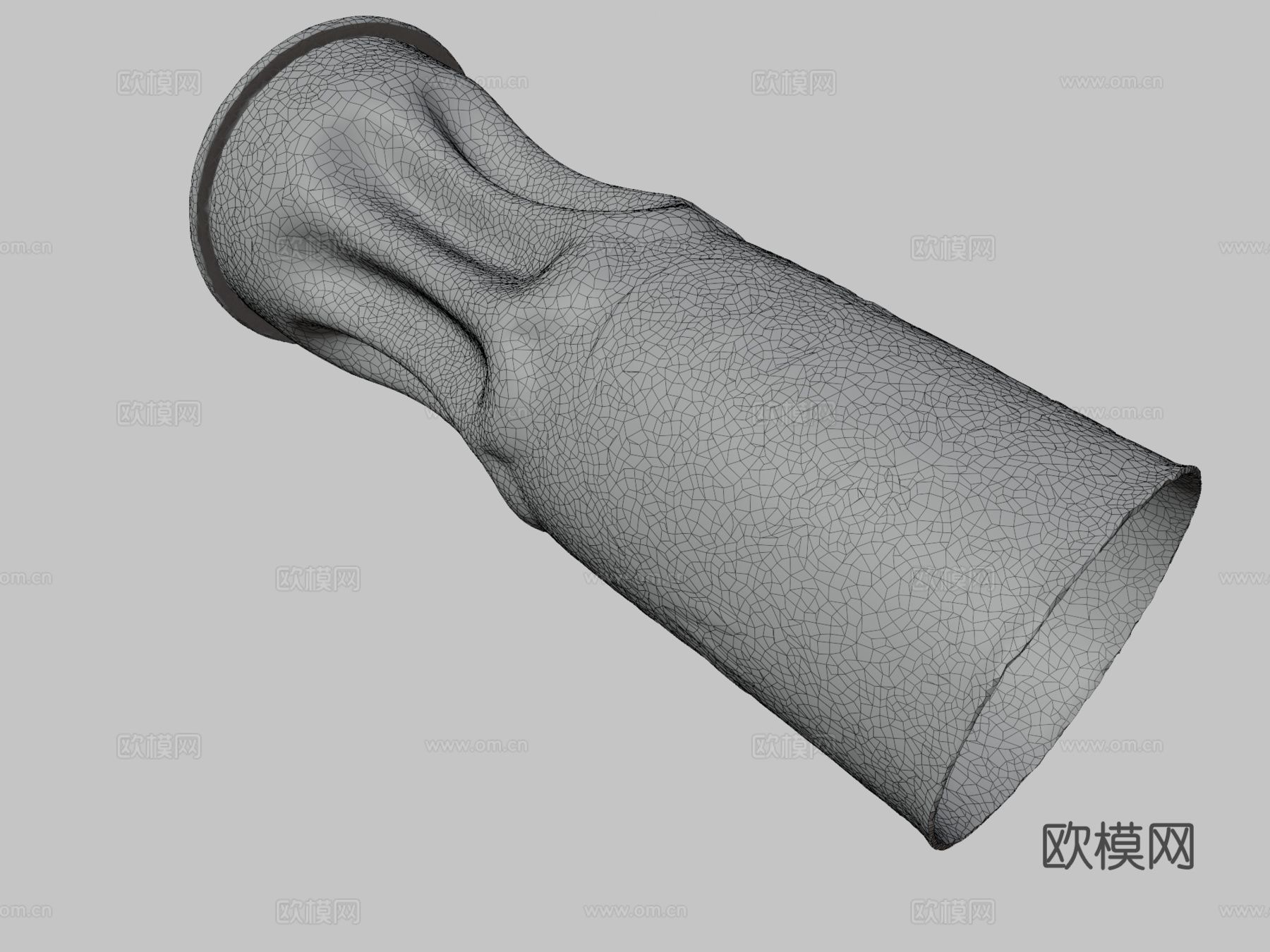 战壕艺术装饰炮弹1915年3d模型下载（渲染图3）