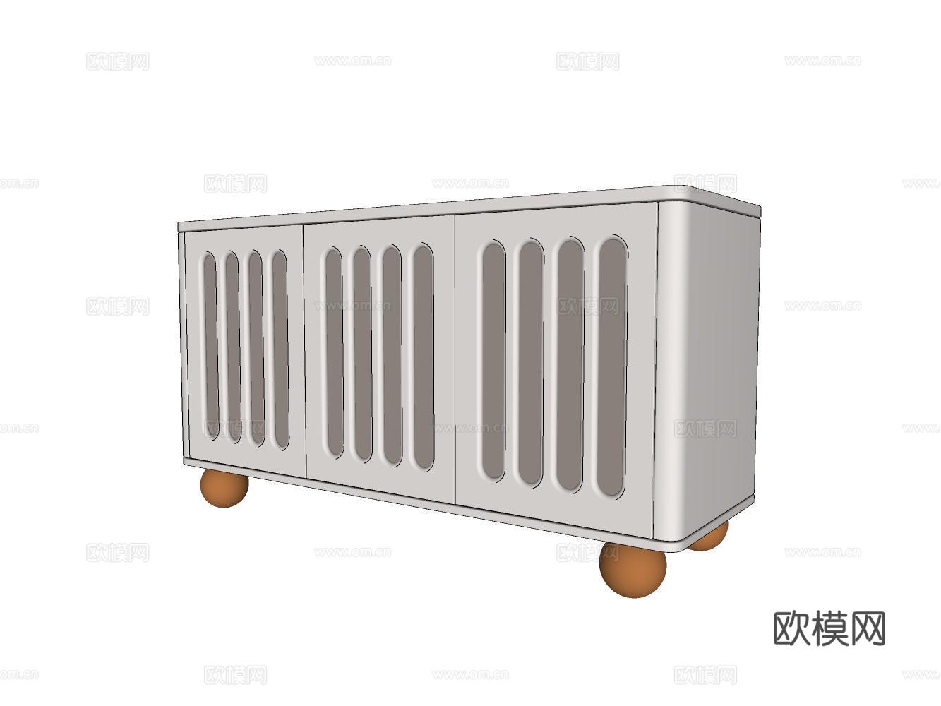 沙发茶几su模型