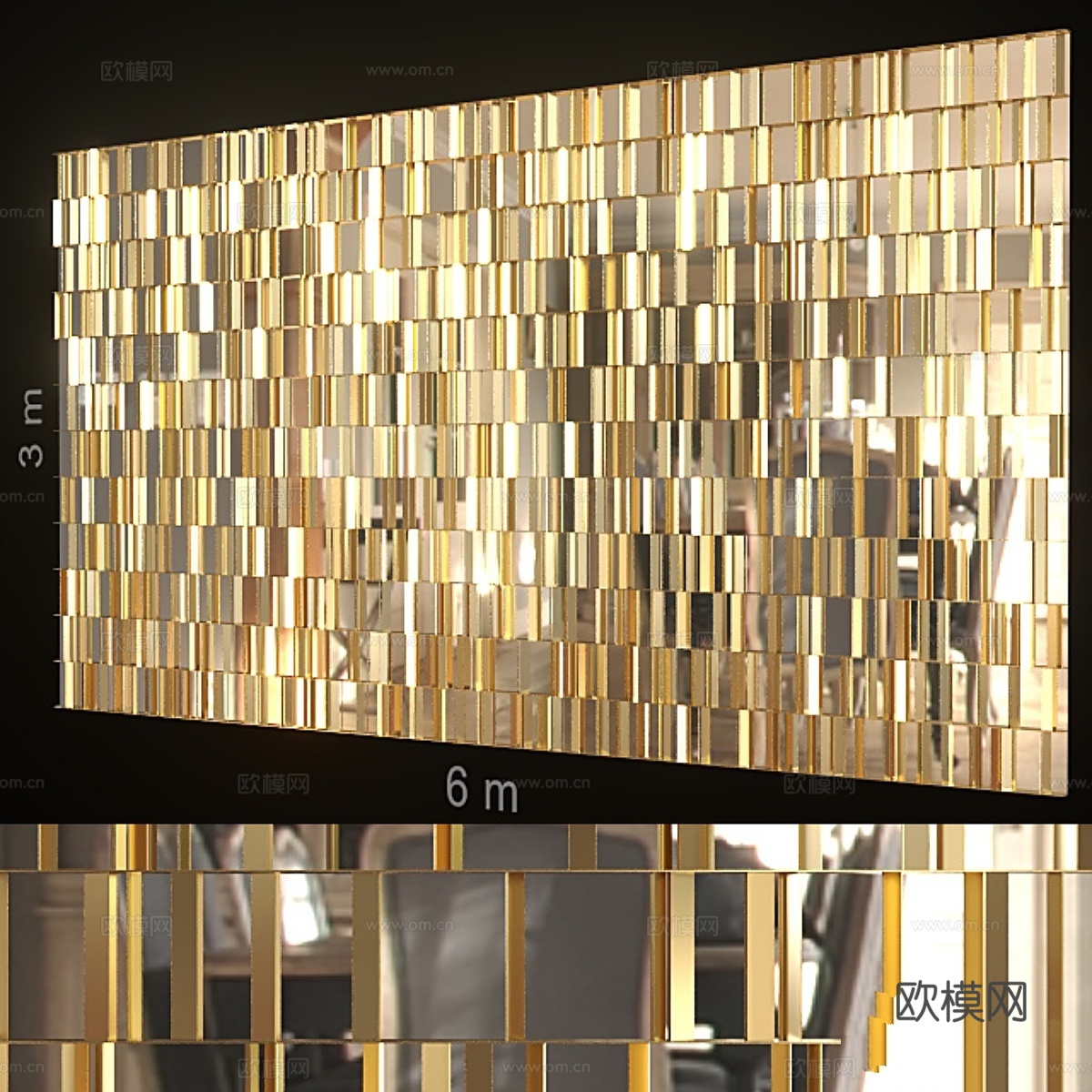 装饰墙 188.3d模型下载