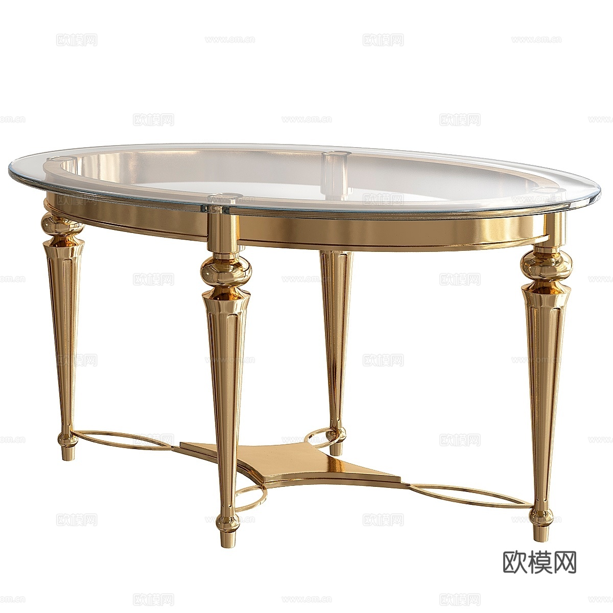 椭圆鸡尾酒桌，Galloway3d模型下载