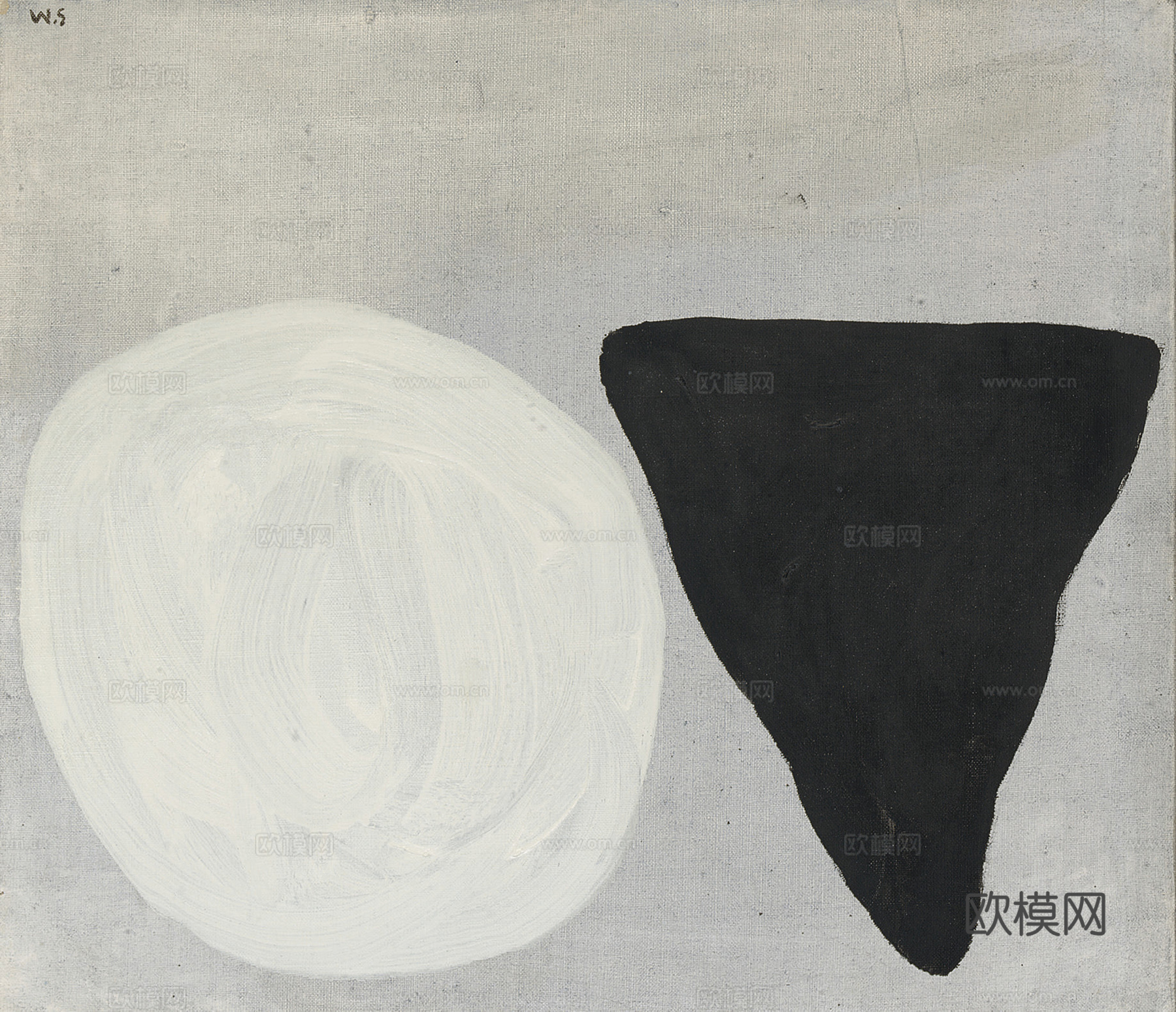 威廉斯科特抽象油画，现代抽象画，装饰画，艺术画