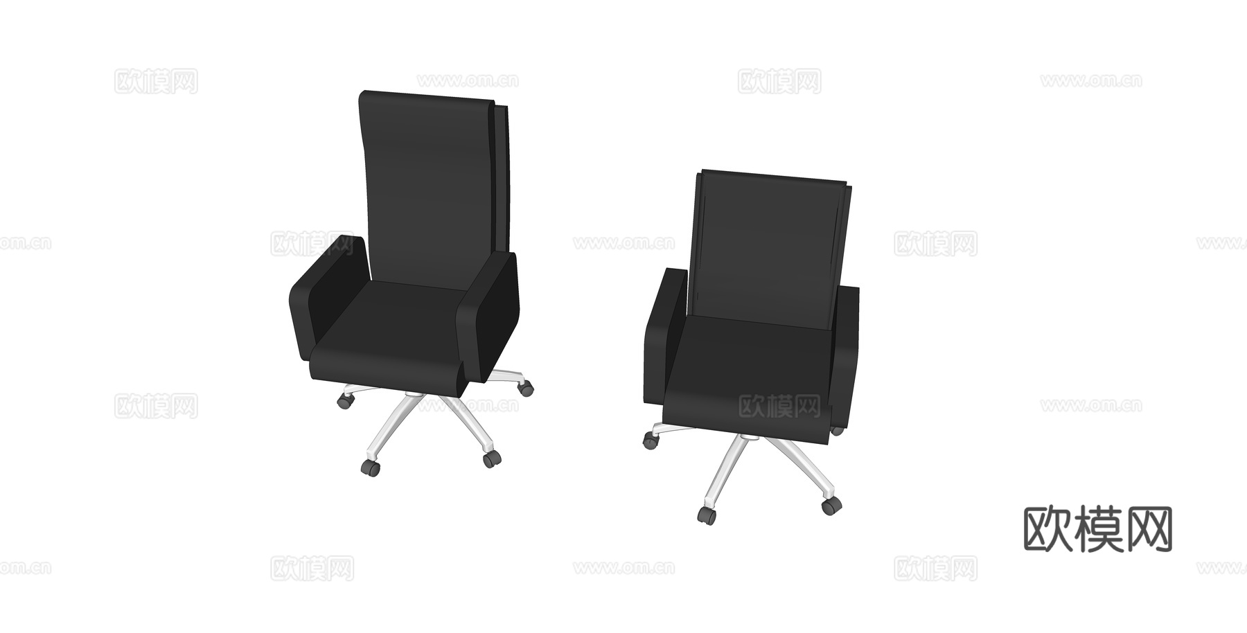办公椅 办公家具su模型