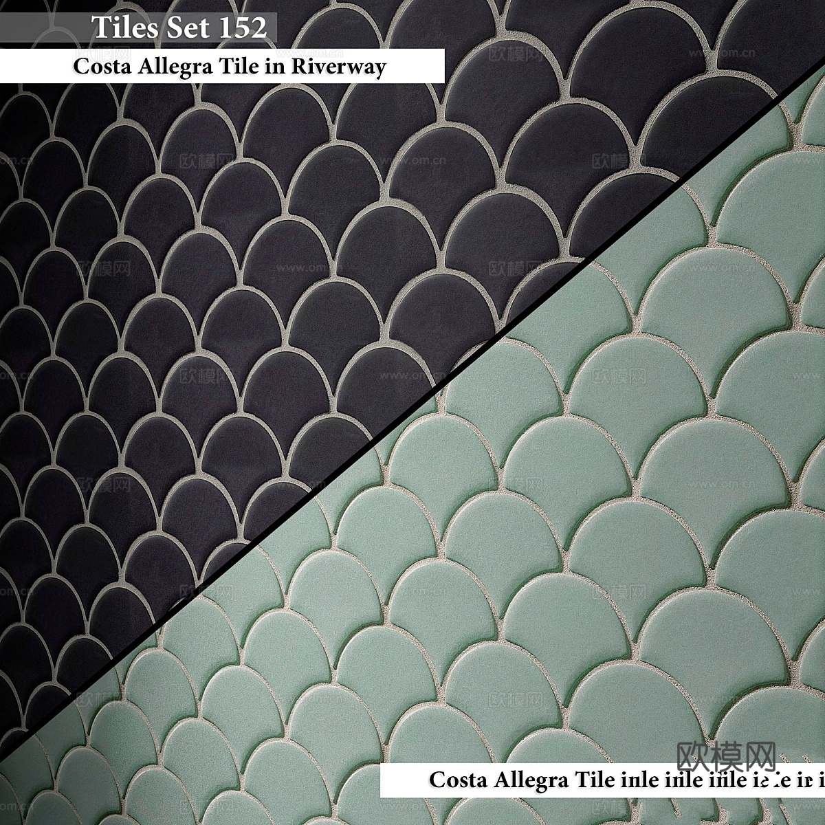 瓷砖套装1523d模型下载