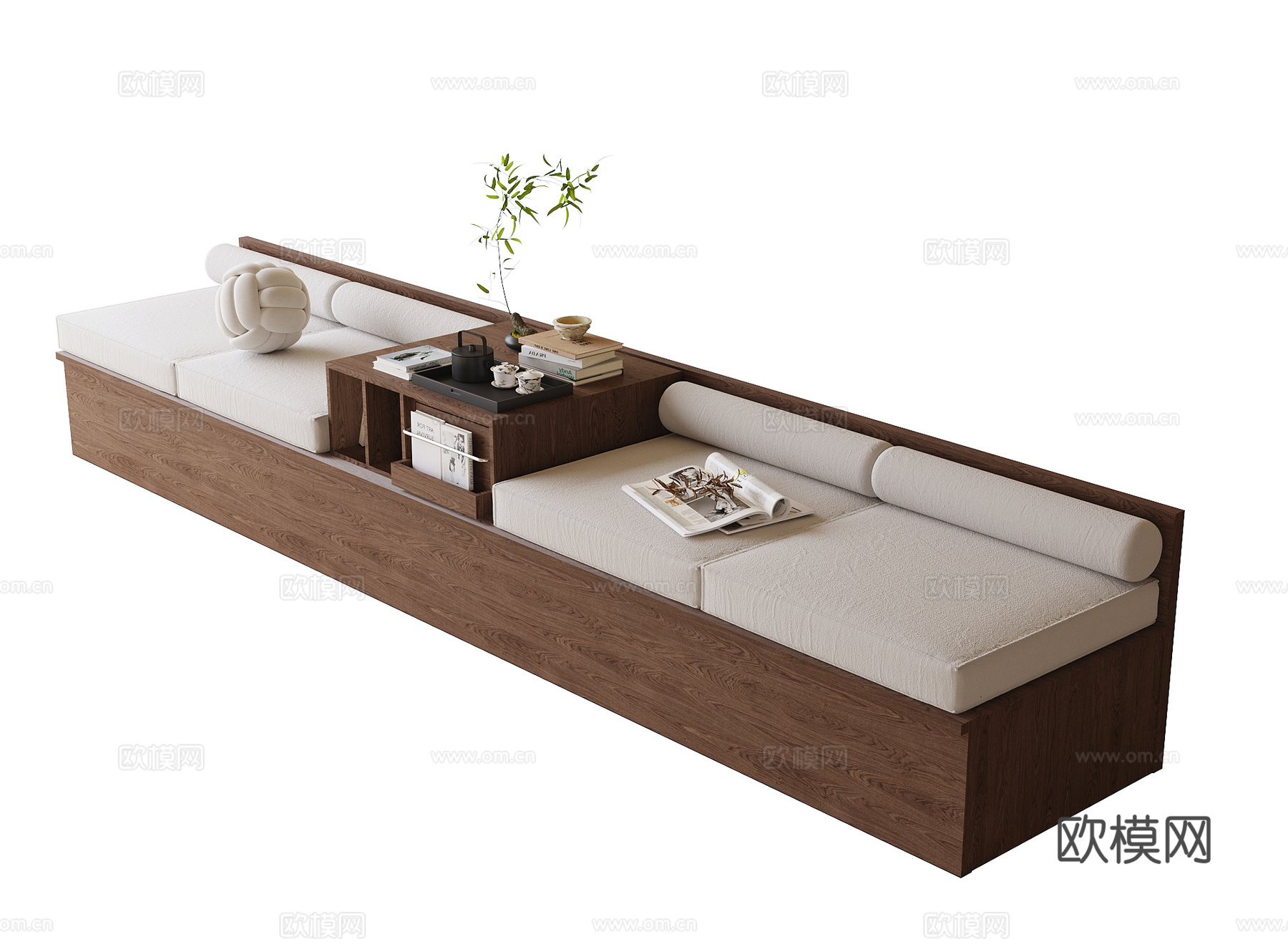 现代飘窗柜 飘窗su模型