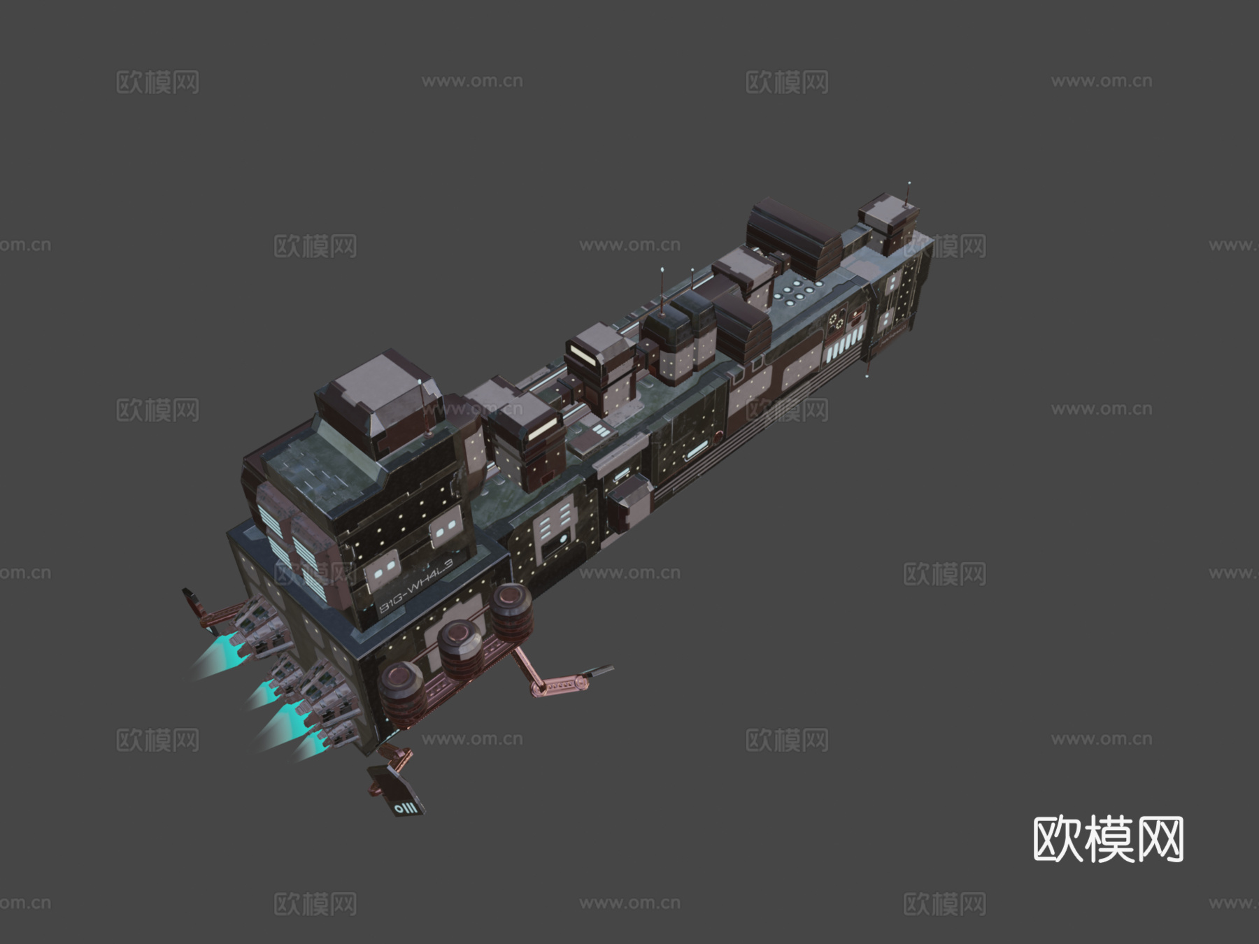 银河飞船3d模型下载（渲染图6）