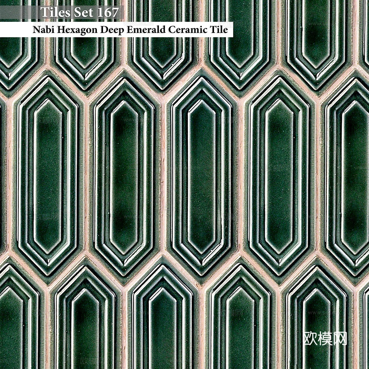 瓷砖套装1673d模型下载