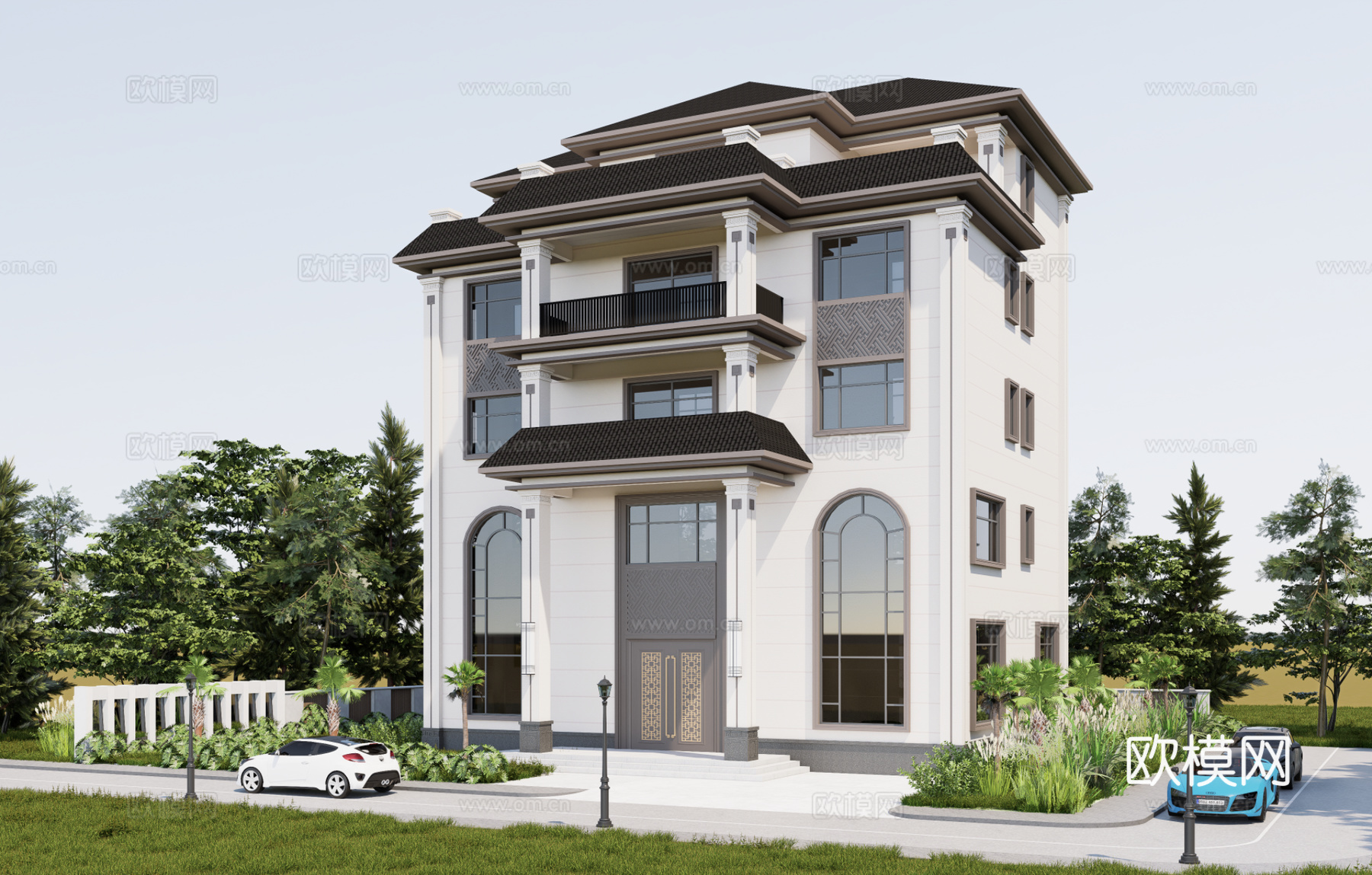 新中式别墅cad施工图cad施工图