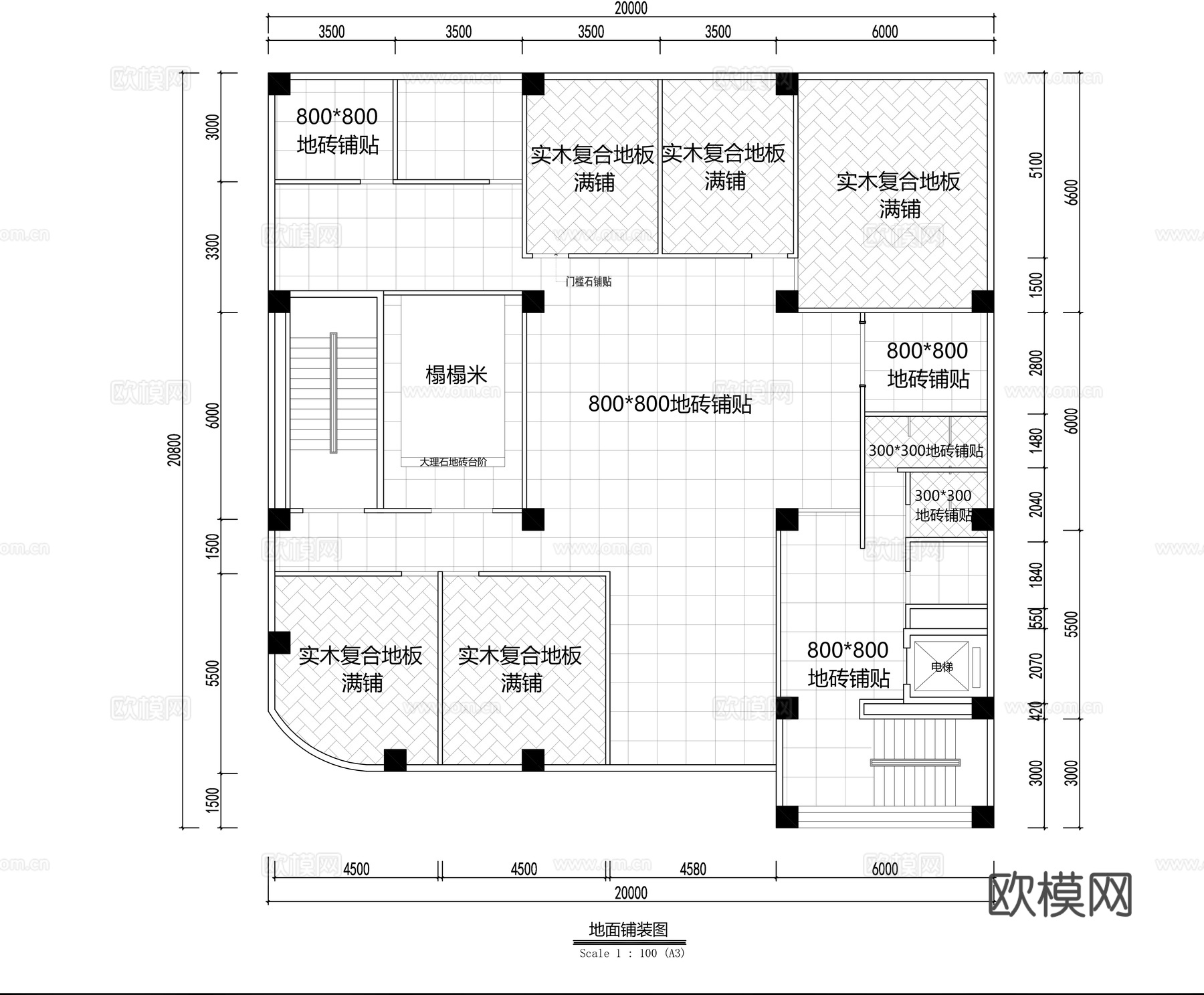 茶室会所装修施工图cad施工图