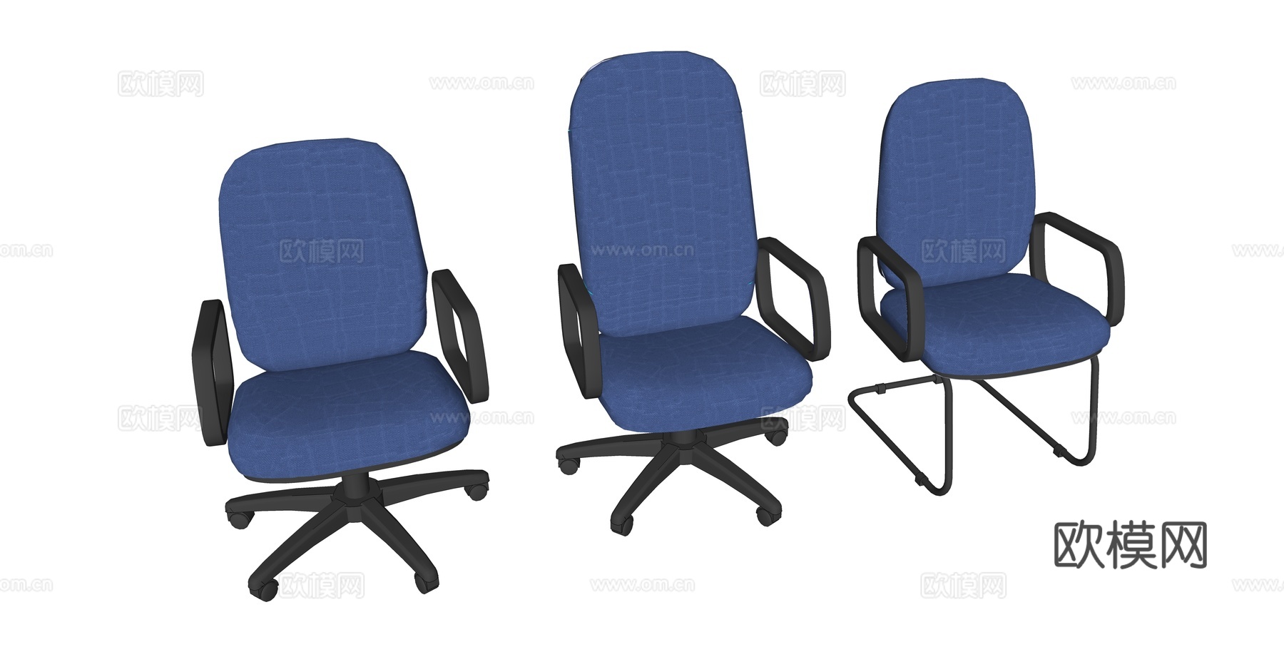 办公椅 办公家具su模型下载