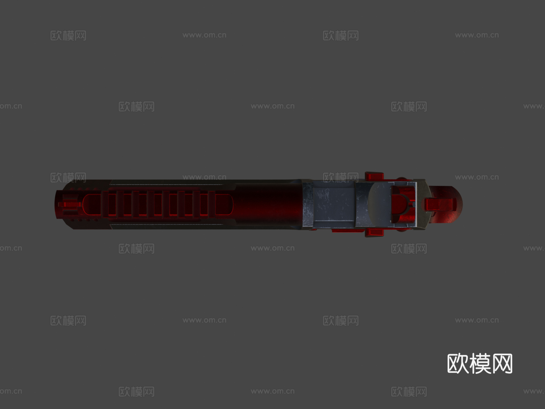 沙漠之鹰L5黑色3d模型下载（渲染图6）