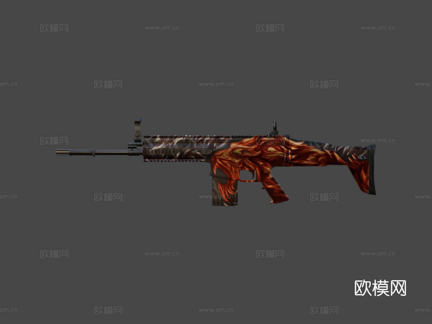 SCAR释放的野兽3d模型下载（渲染图7）